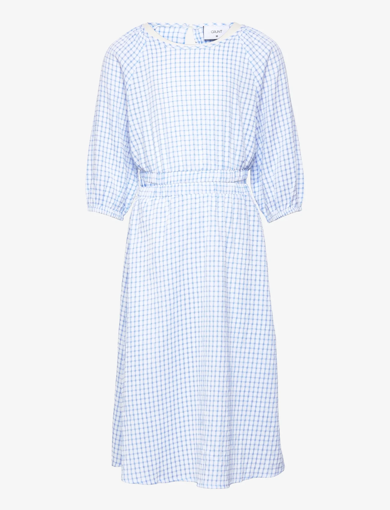 Grunt - Osgood Dress - casual jurken met korte mouwen - blue - 0