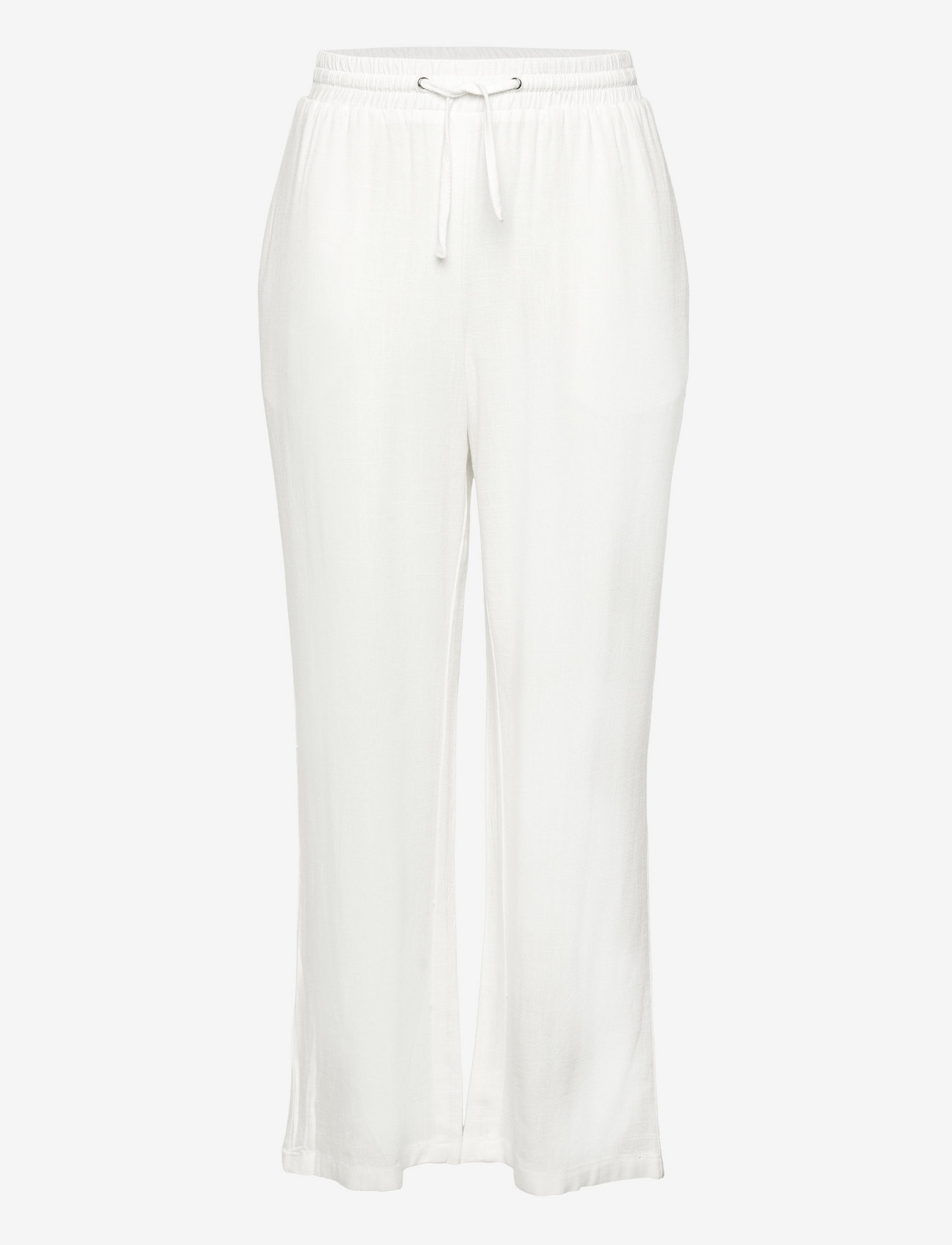 Grunt - GRCamille Linen Pants - herbstliche kleidung - white - 0