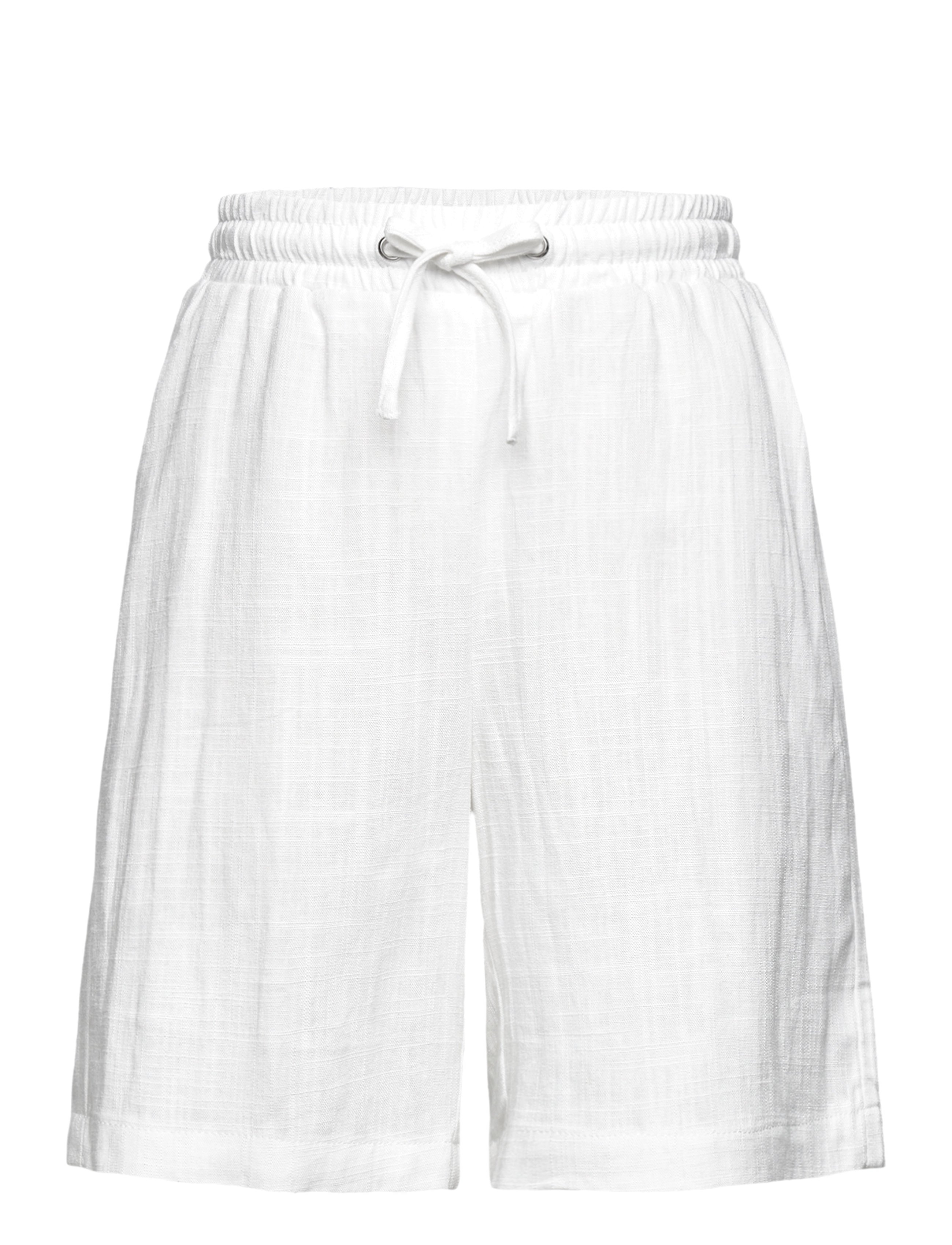 Grunt Grtanja Linen Shorts, Børn, Linned Shorts Med Snøre, Hvid, Str: 128