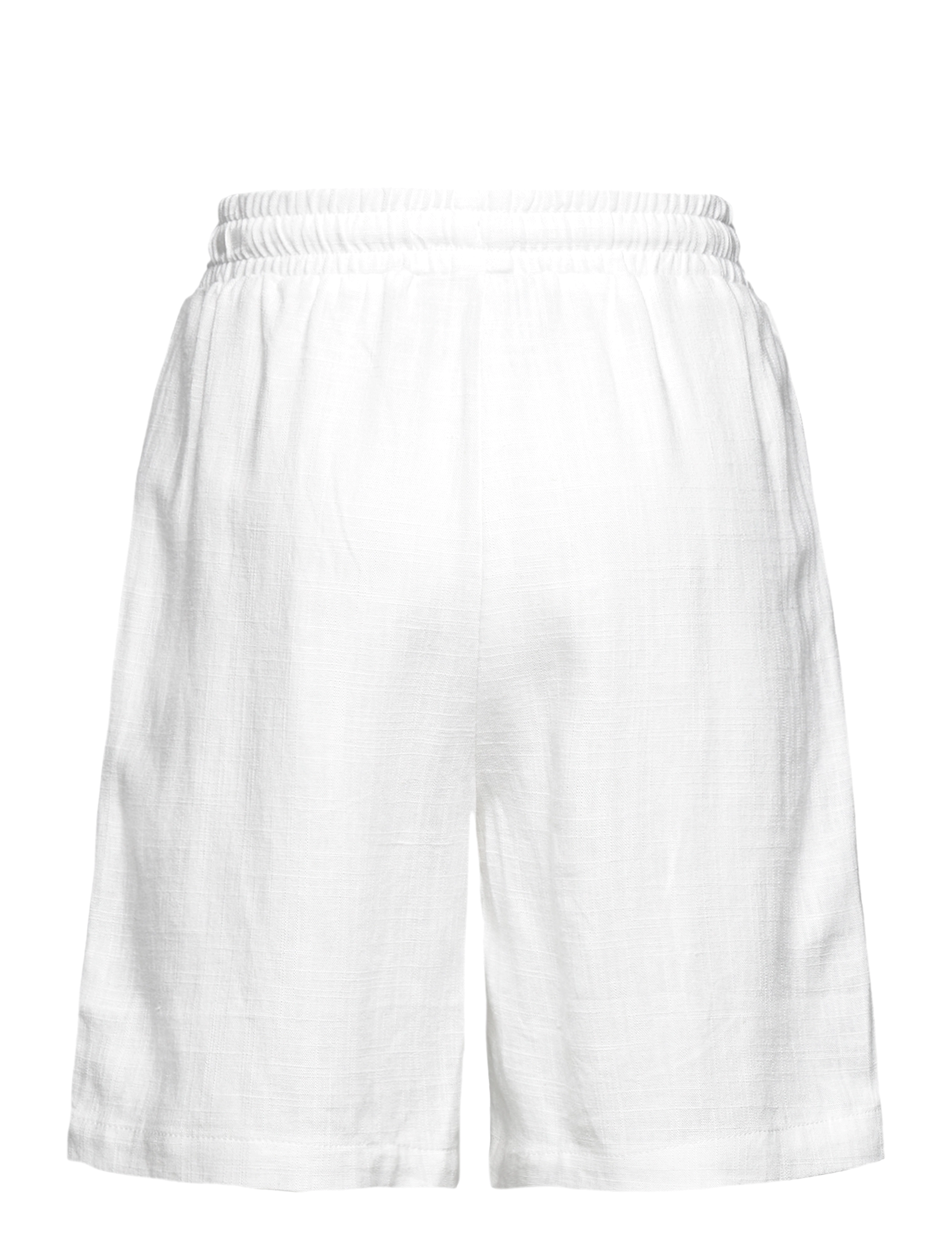 Grunt - GRTanja Linen Shorts - suvised sooduspakkumised - white - 1
