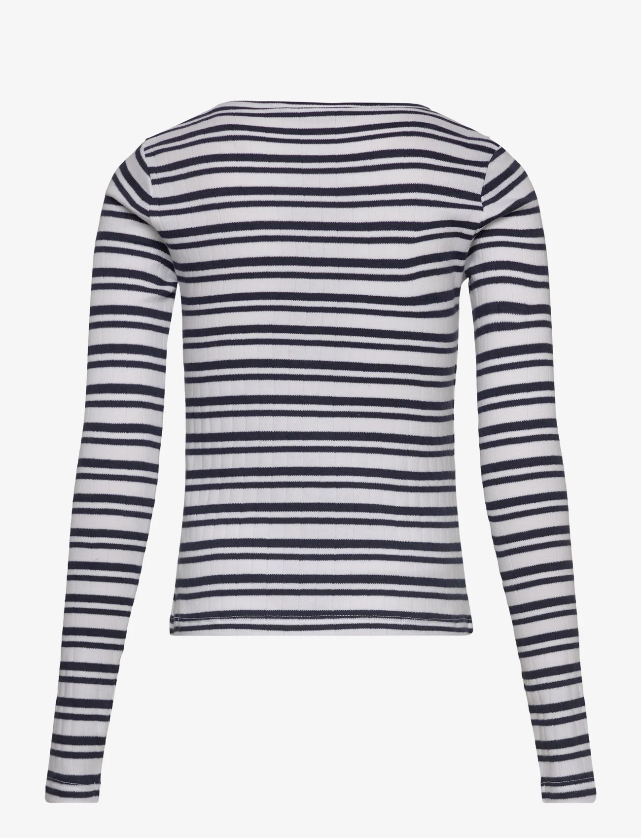 Grunt - Dopim Top LS - long-sleeved t-shirts - navy stripe - 1