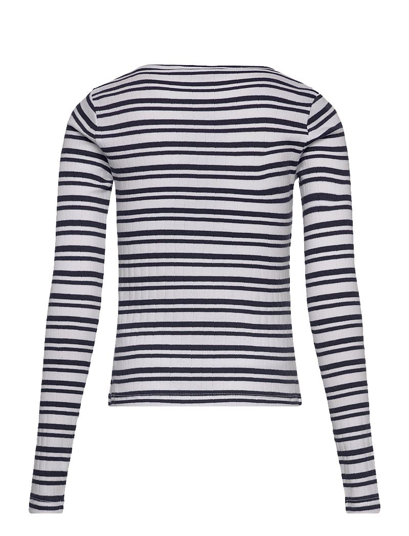 Grunt - Dopim Top LS - långärmade t-shirts - navy stripe - 1