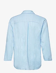 Grunt - Latti LS Linen Shirt - långärmade skjortor - blue - 1