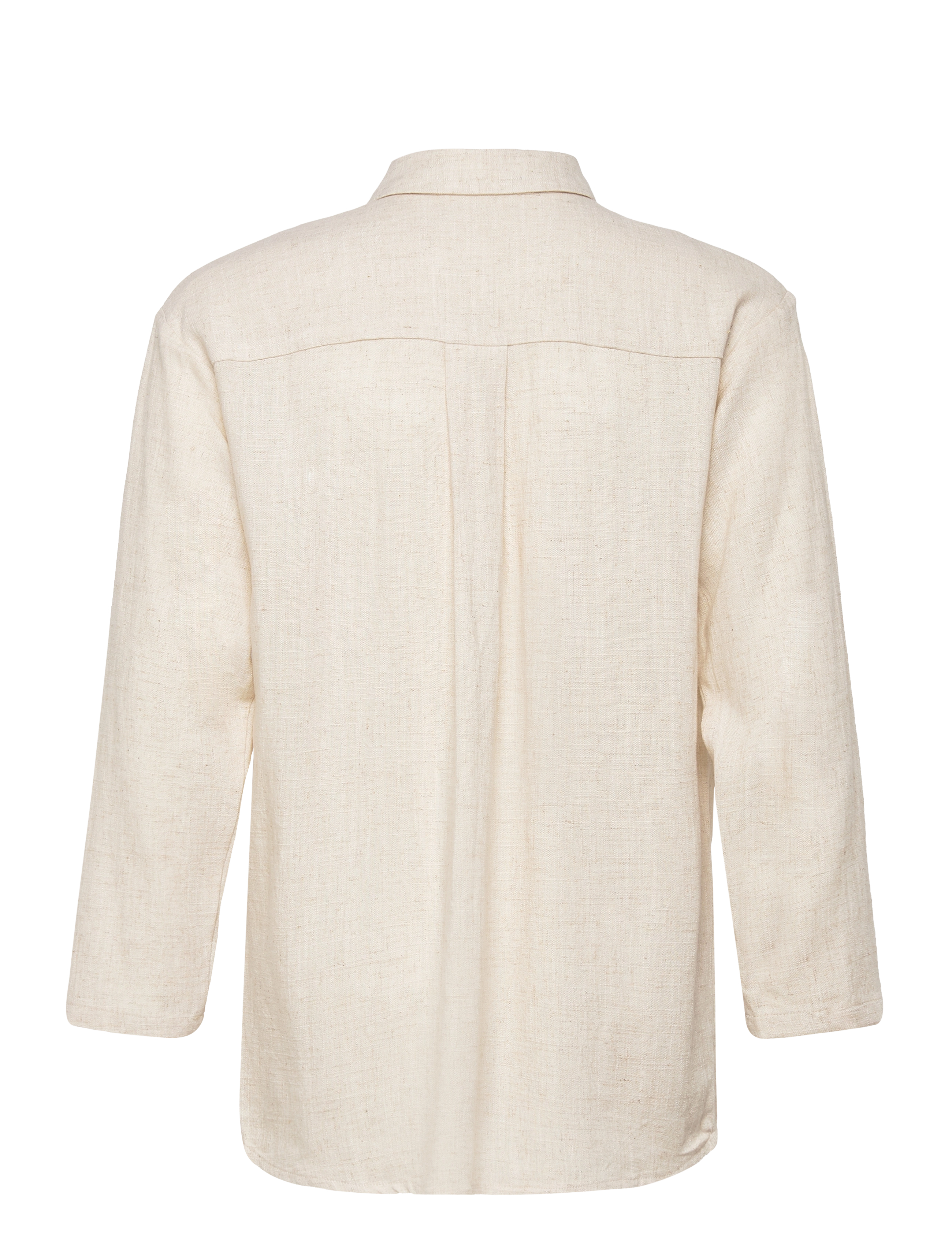 Grunt - Latti LS Linen Shirt - långärmade skjortor - sand - 1