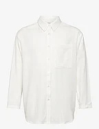 Latti LS Linen Shirt - WHITE