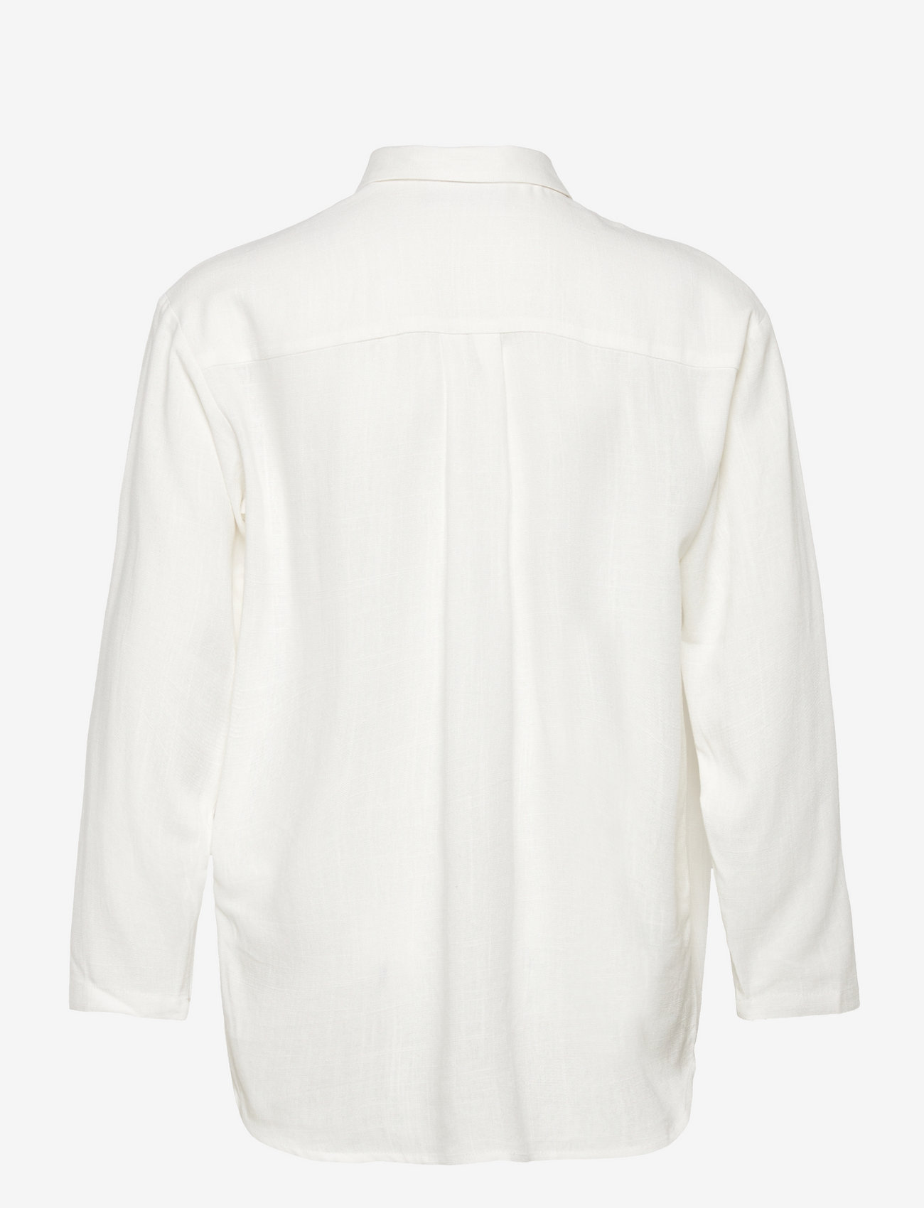 Grunt - Latti LS Linen Shirt - långärmade skjortor - white - 1