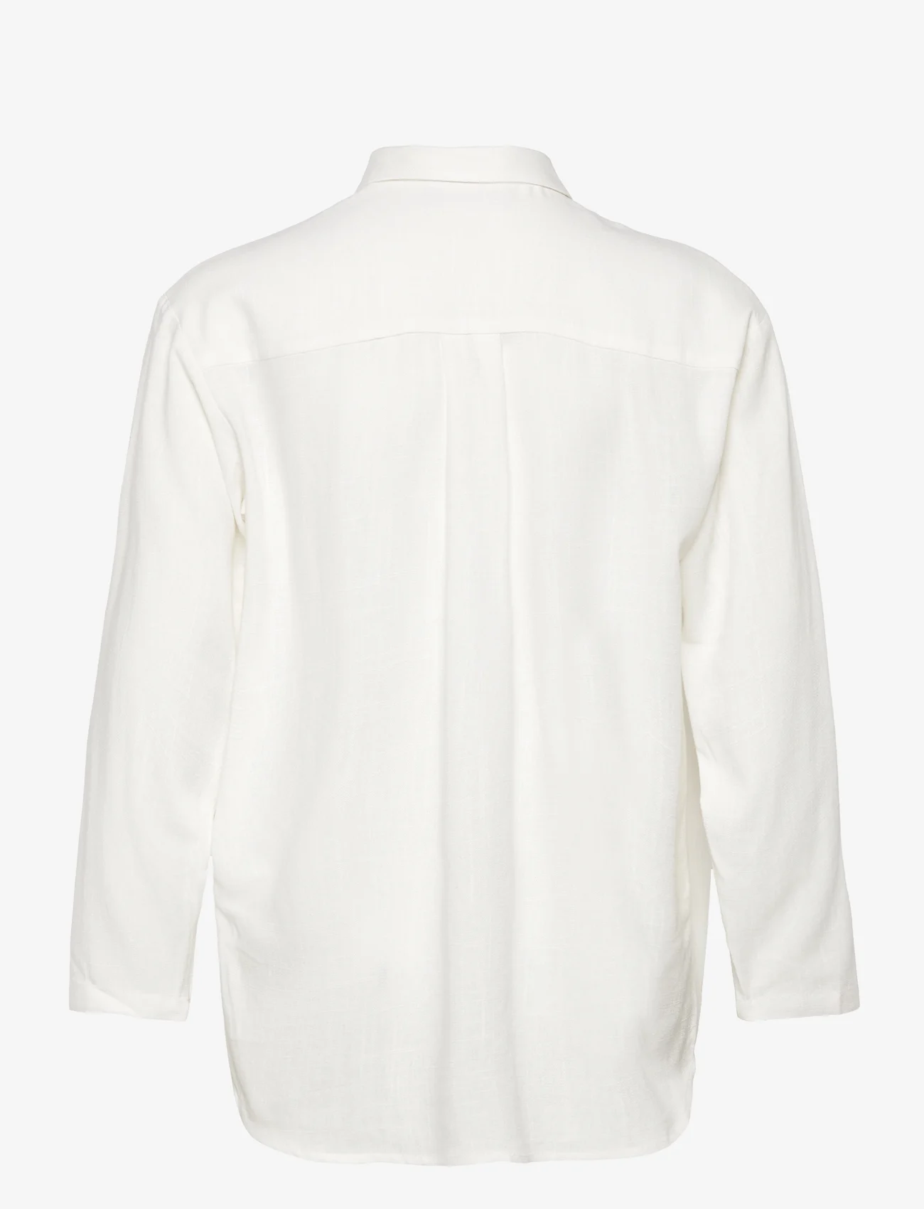 Grunt - Latti LS Linen Shirt - marškiniai ilgomis rankovėmis - white - 1
