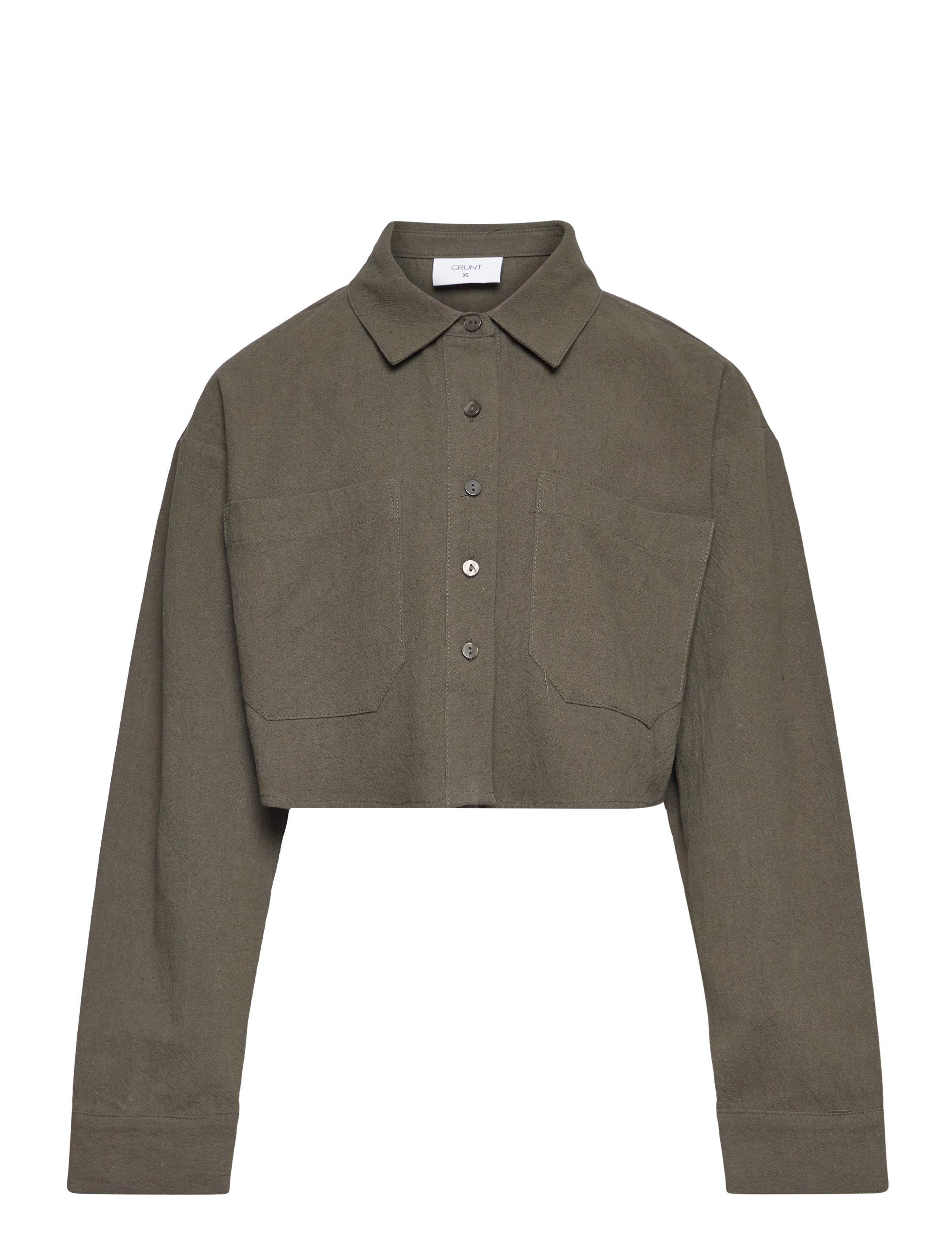 Grunt Laros Short Shirt - Skjorter - ARMY GREEN / khaki/green