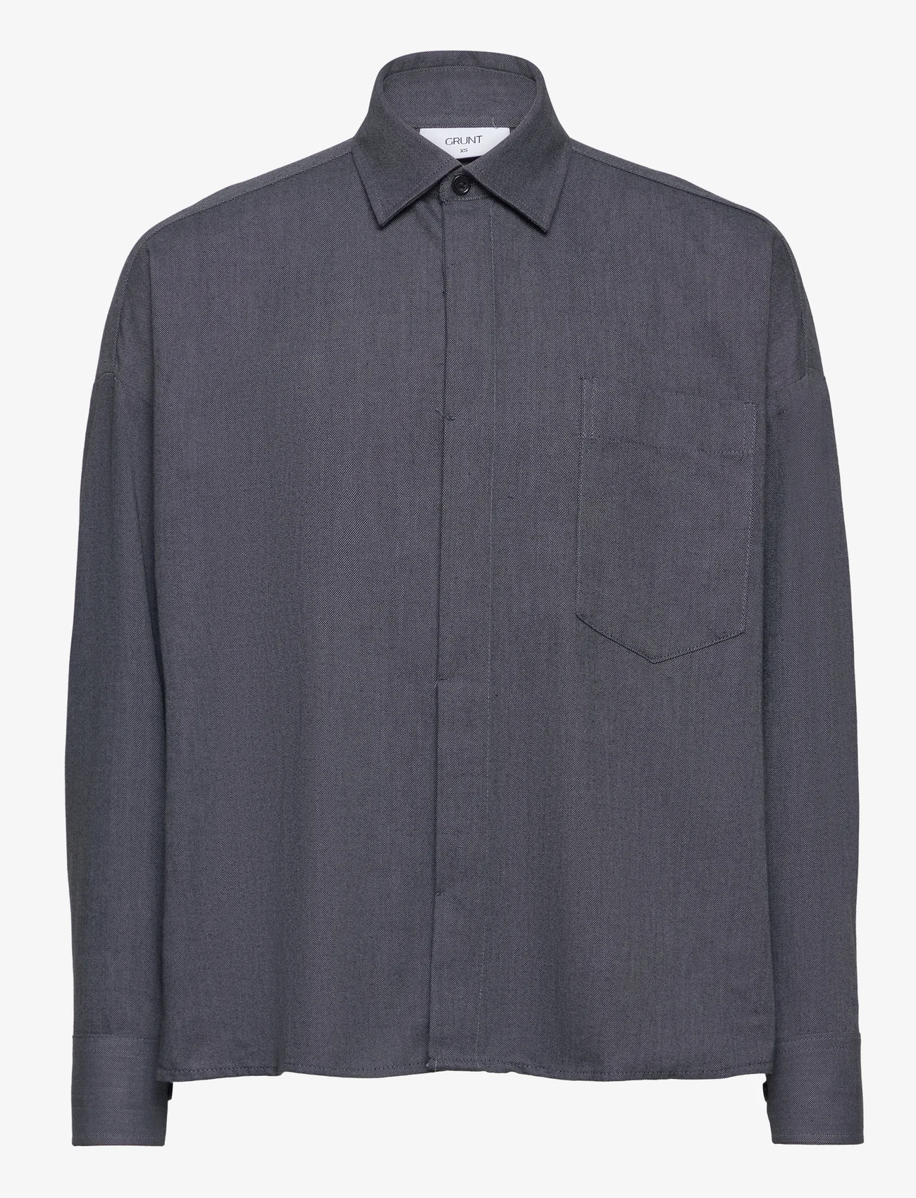 Grunt - Alkmaar Shirt - long-sleeved shirts - black - 0