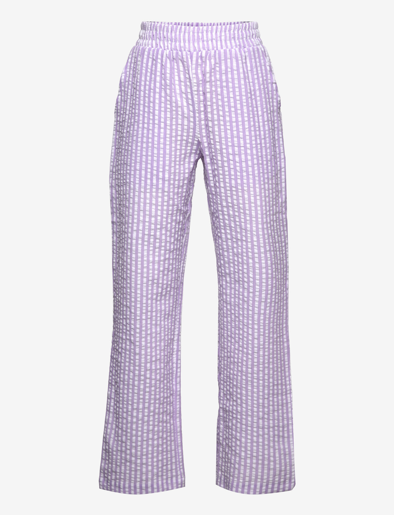 Grunt - Tenna Striped Pant - efterårstøj - purple - 0