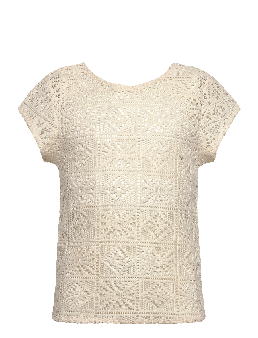 Grunt - Silia Top - lyhythihaiset t-paidat - off white - 0