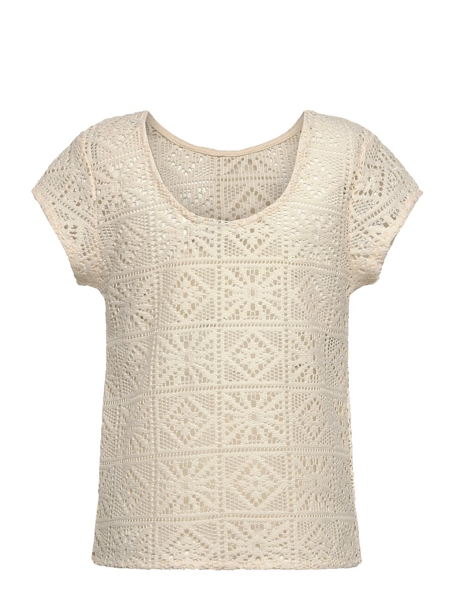Grunt - Silia Top - lyhythihaiset t-paidat - off white - 1