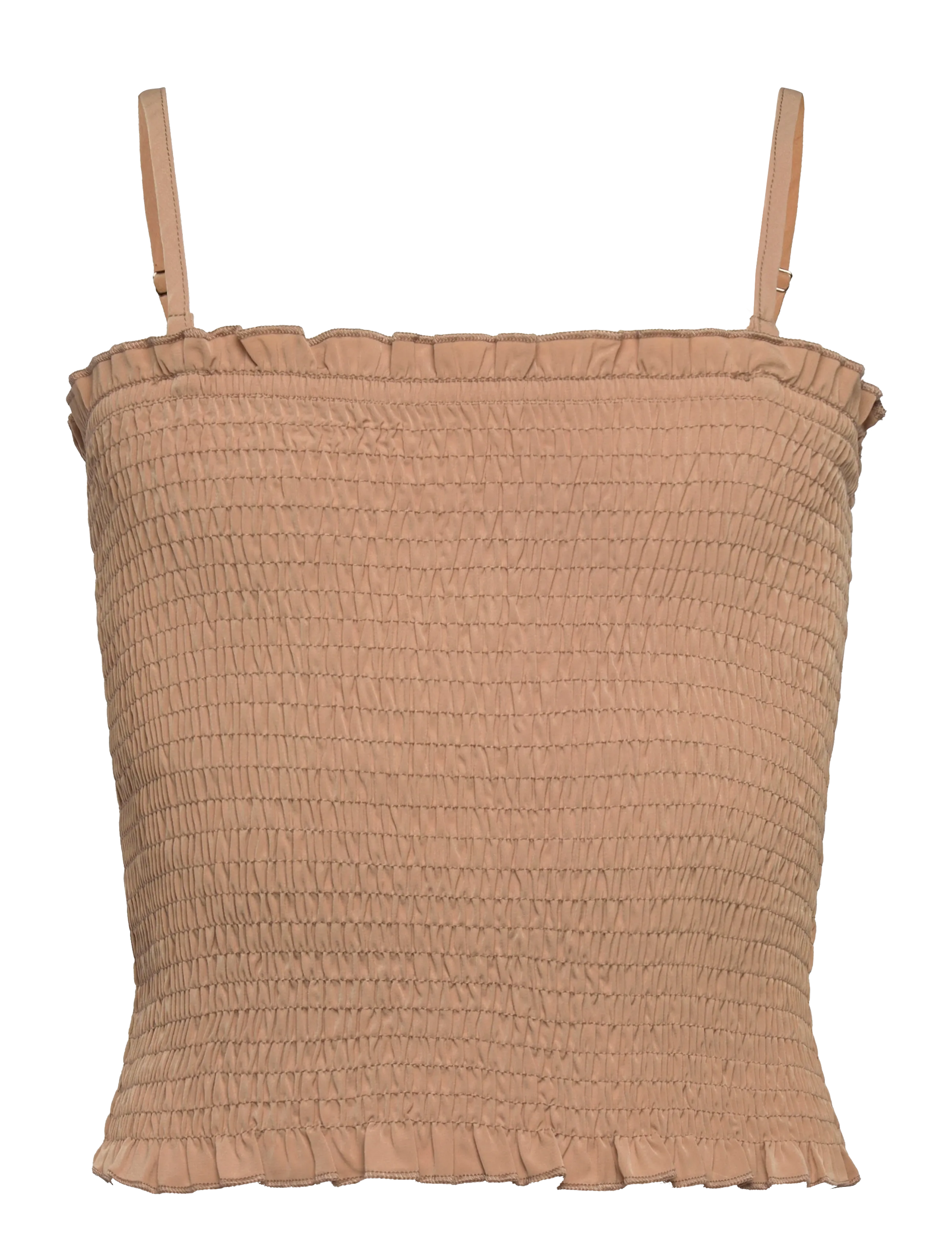 Grunt Tobine Top, S/10Y, T-shirts, Beige - Sleeveless, Kinder