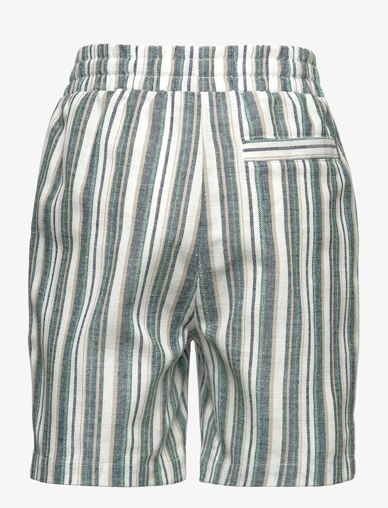 Grunt - Genk Stripe bottoms - shorts - bottle green - 1