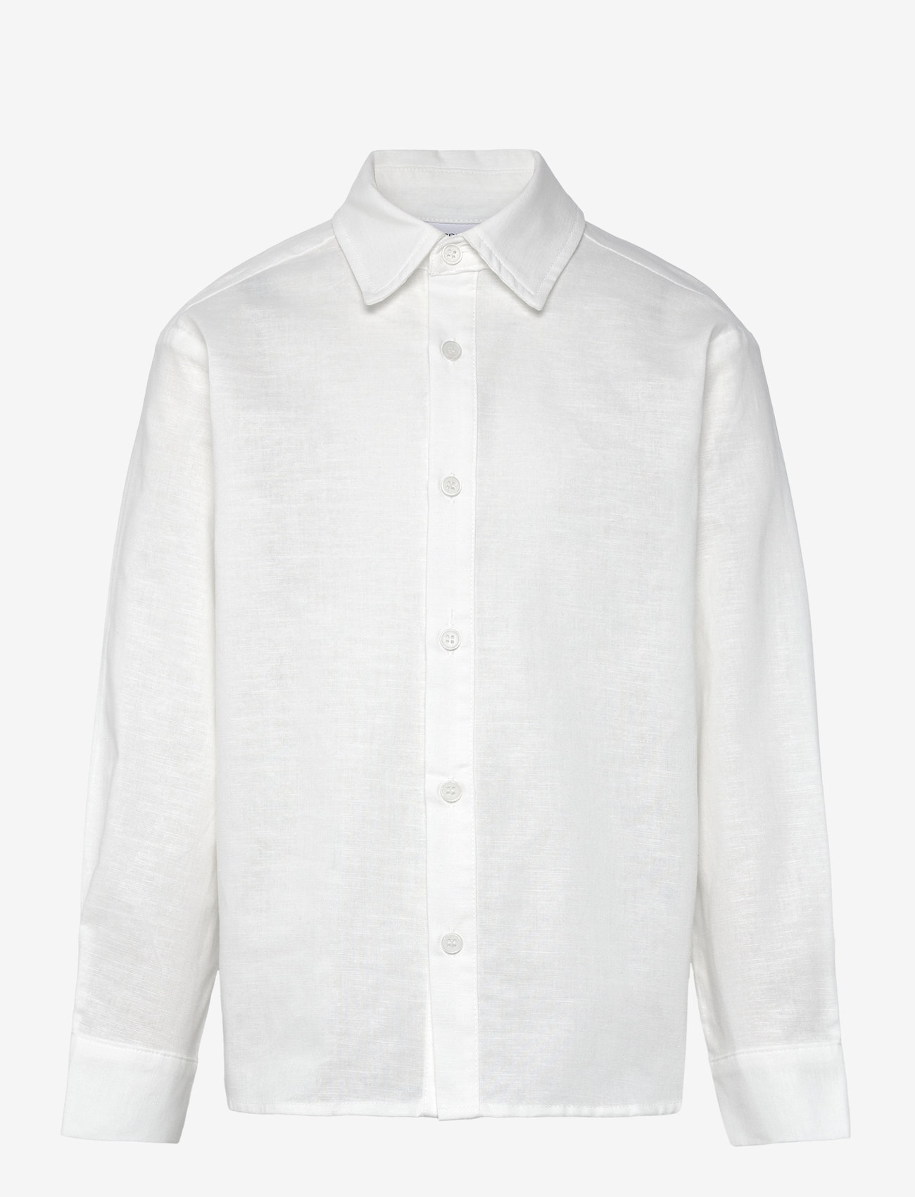 Grunt - Herstal Linen Shirt - långärmade skjortor - white - 0