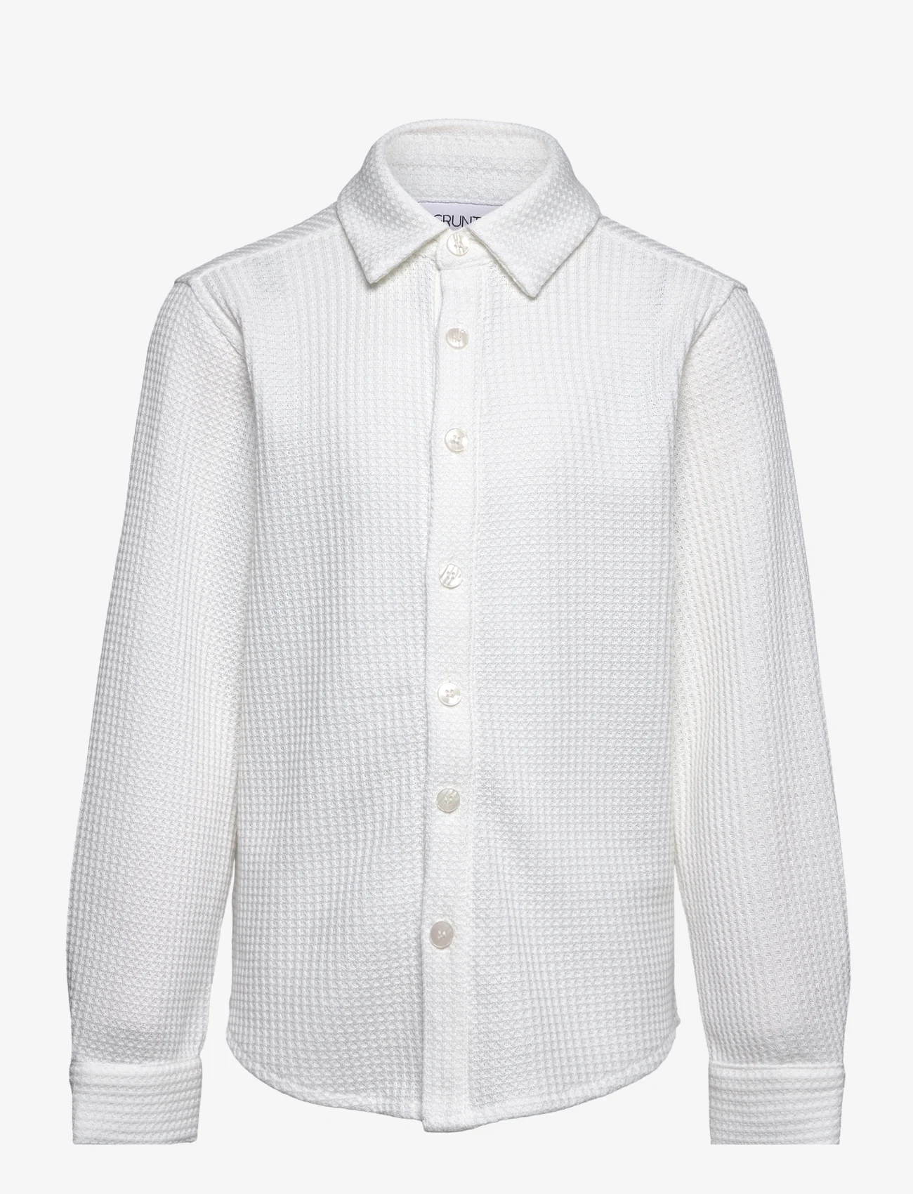 Grunt - Brugge Shirt - långärmade skjortor - white - 0