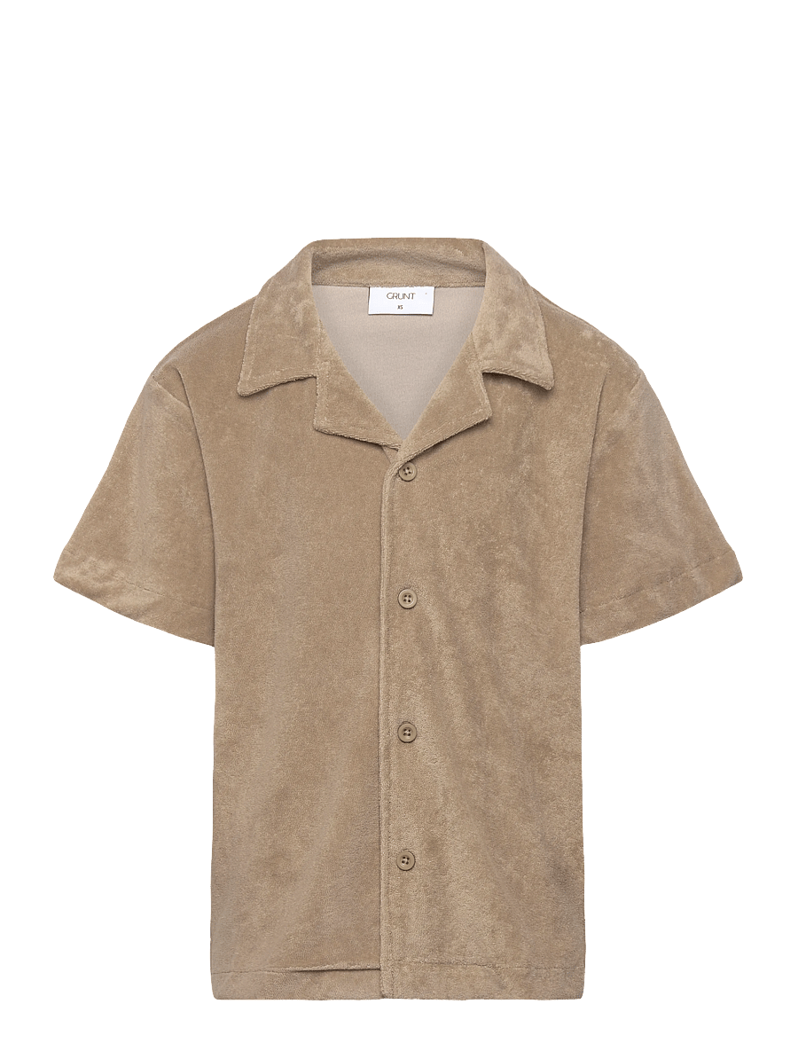Grunt - GRAugust Terry SS Shirt - kurzärmelig - ecru - 0