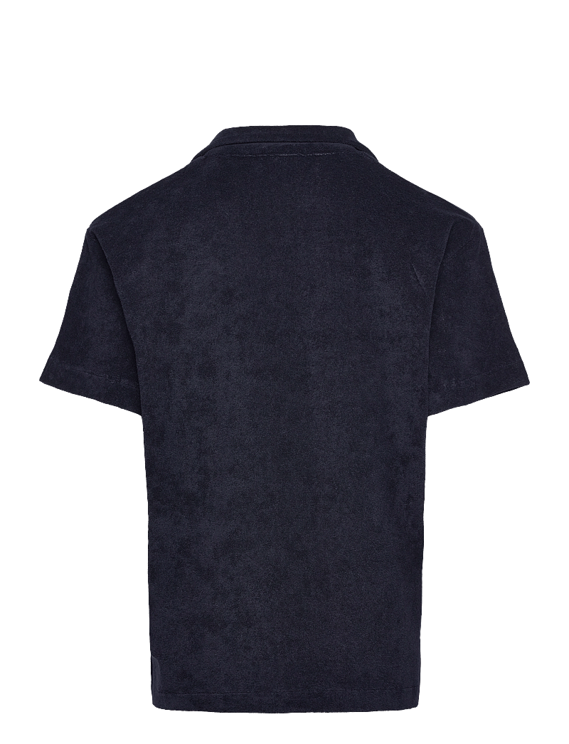 Grunt - August SS Shirt - kortærmede skjorter - navy - 1