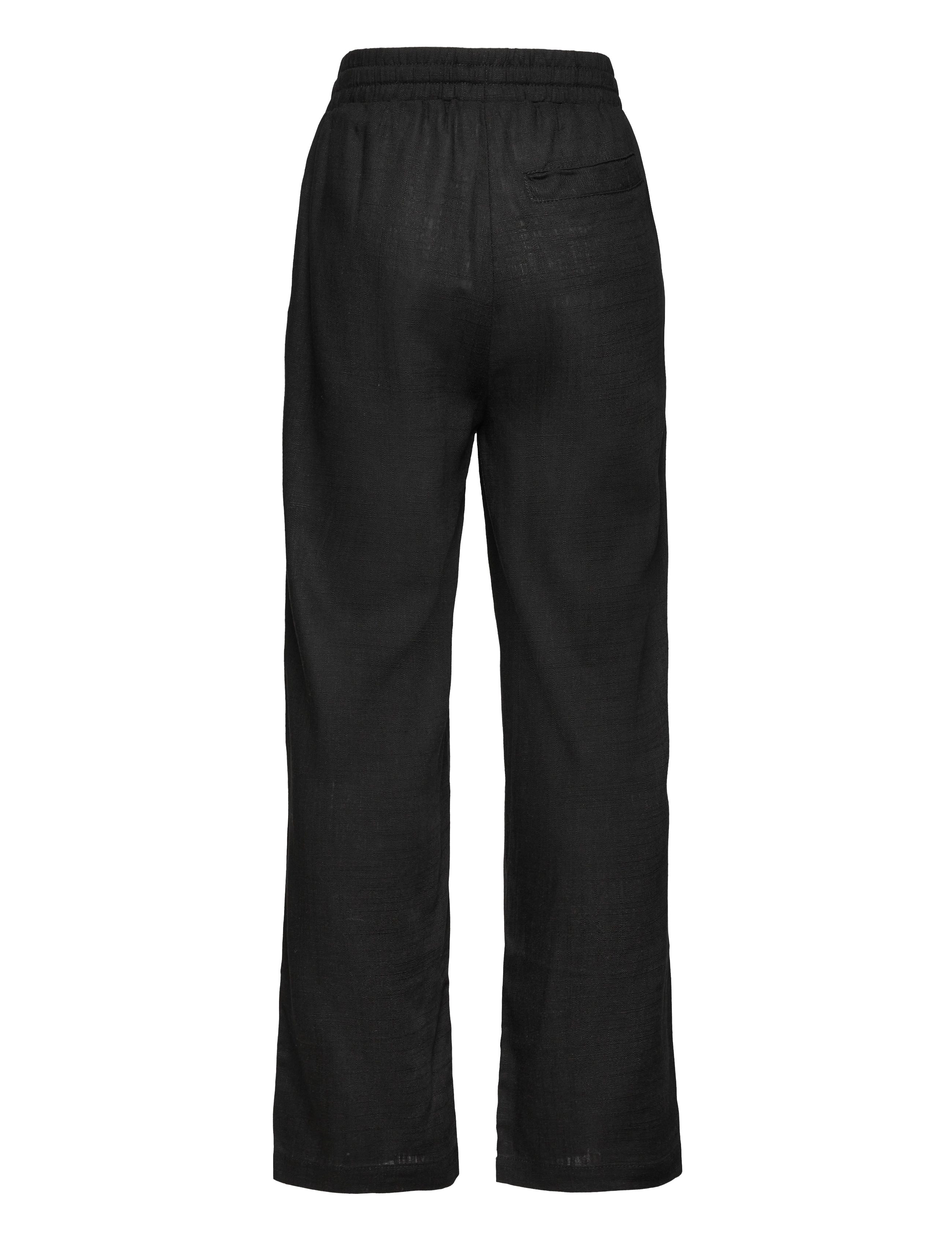 Grunt - GRAllan Linen Pants - laveste priser - black - 1