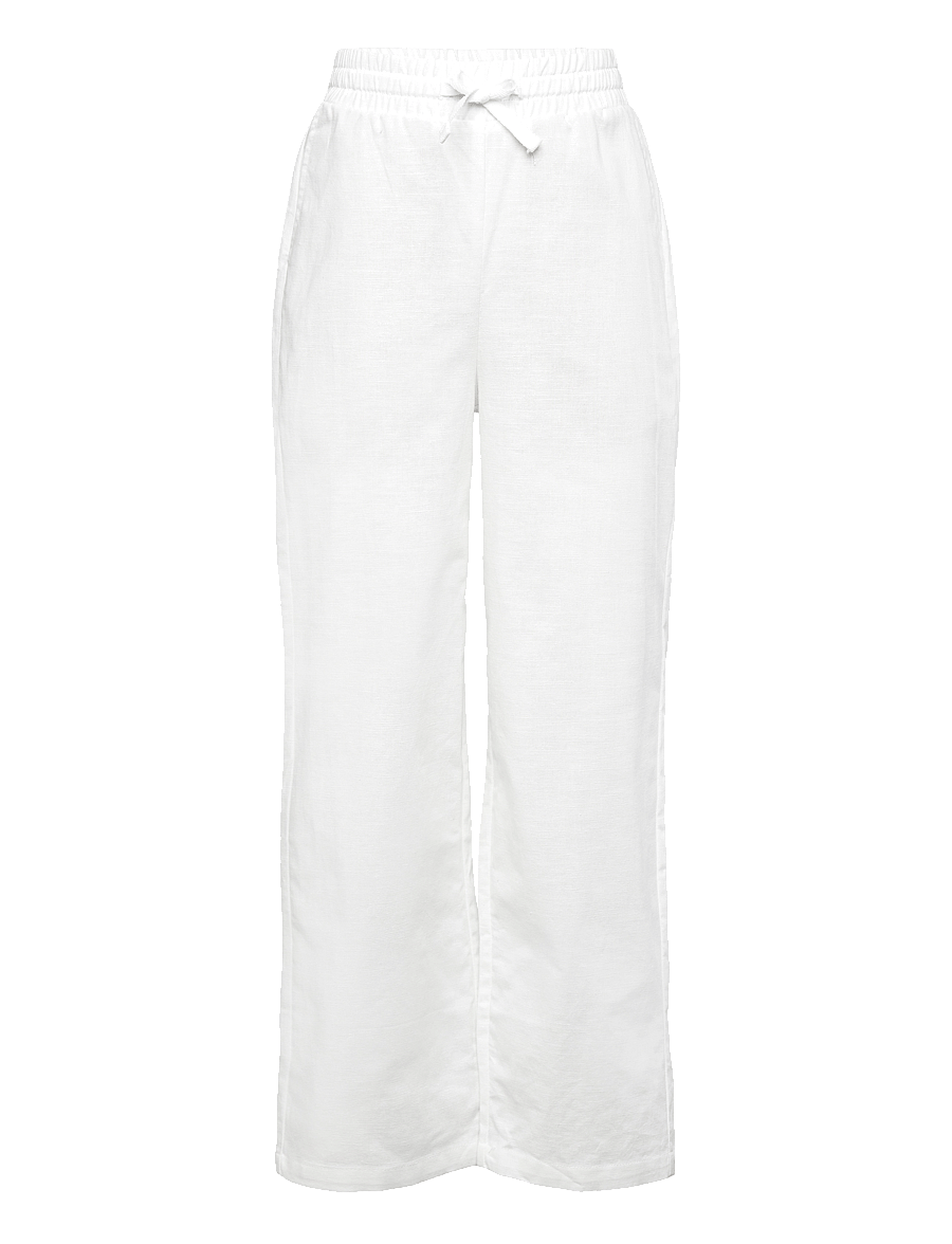Grunt - GRAllan Linen Pants - bukser - white - 0