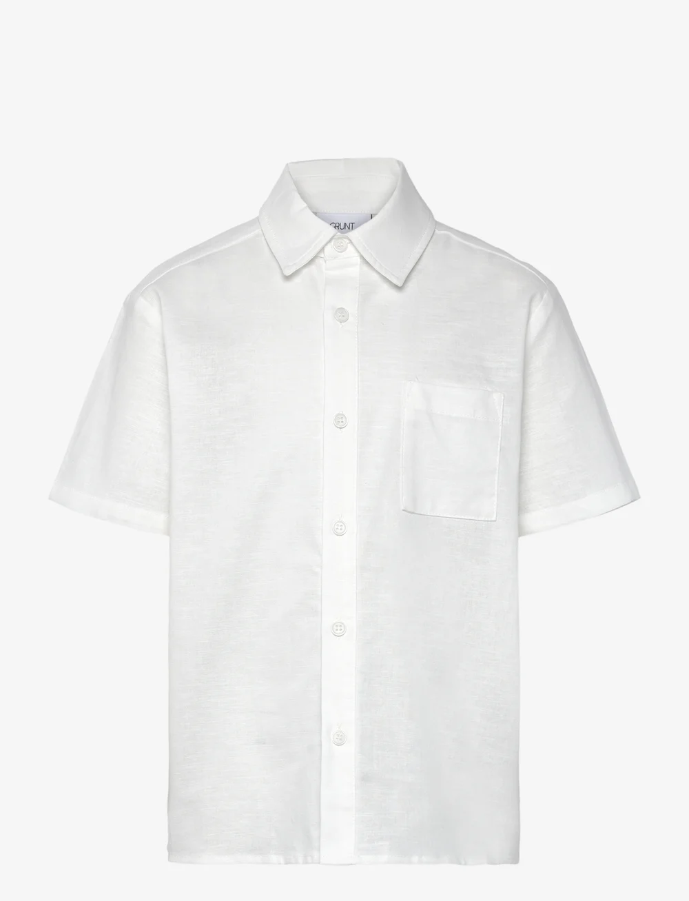 Grunt - GRVap Linen Shirt - lühikeste varrukatega särgid - white - 0