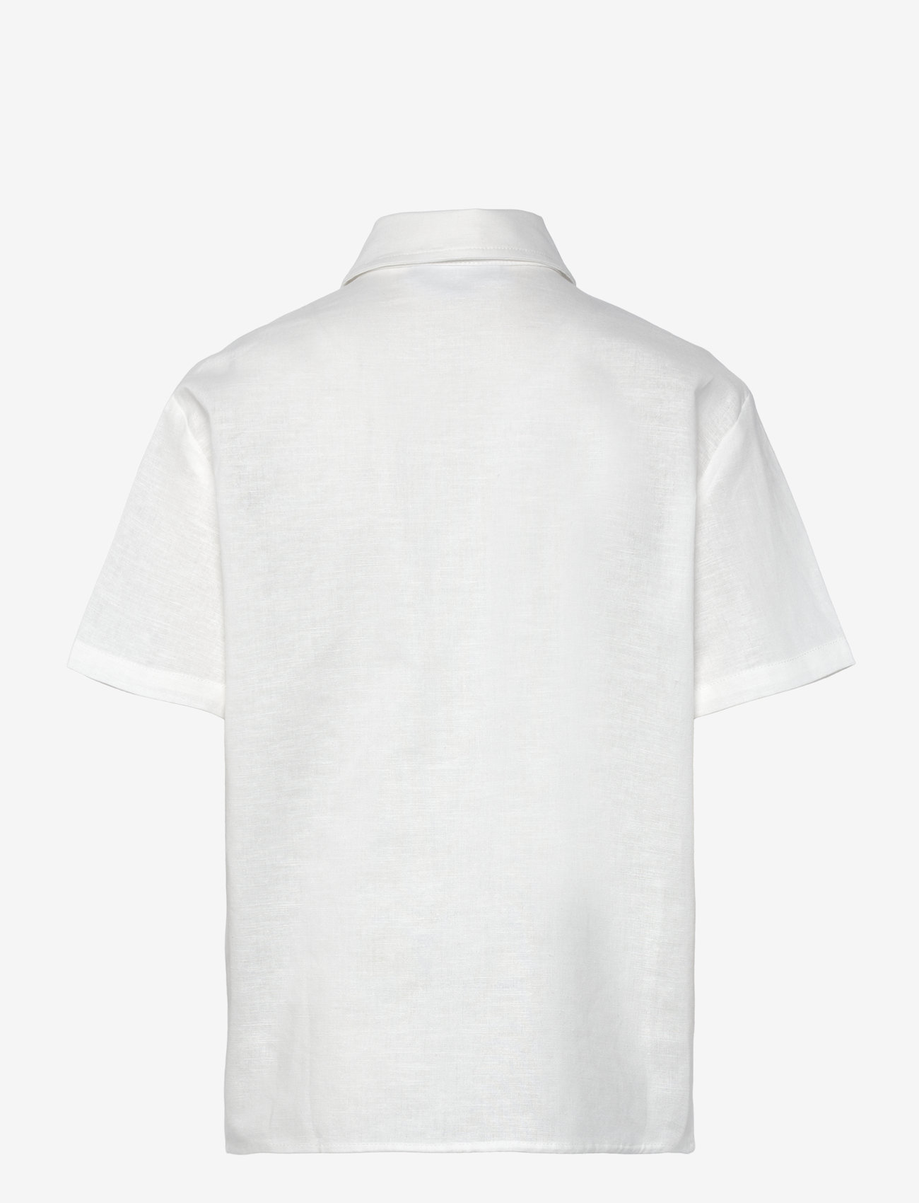 Grunt - GRVap Linen Shirt - kortärmade skjortor - white - 1