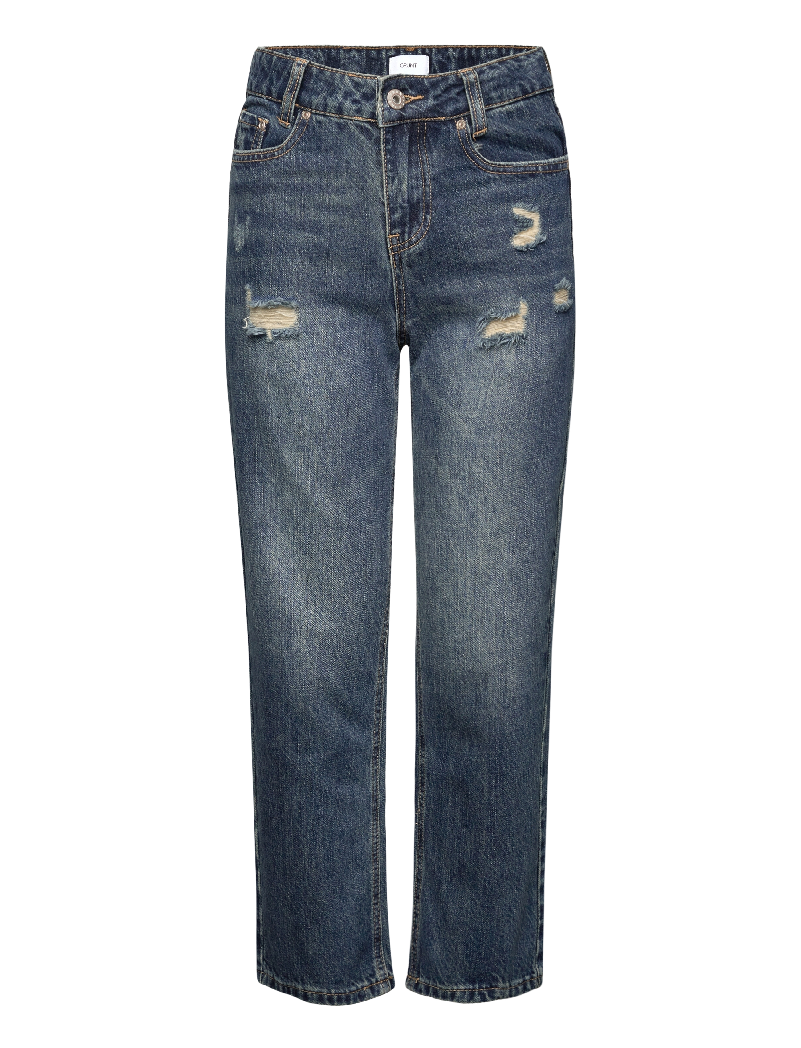 Grunt Grhamon Ripped, Ripped Jeans, Blå, Str: 188
