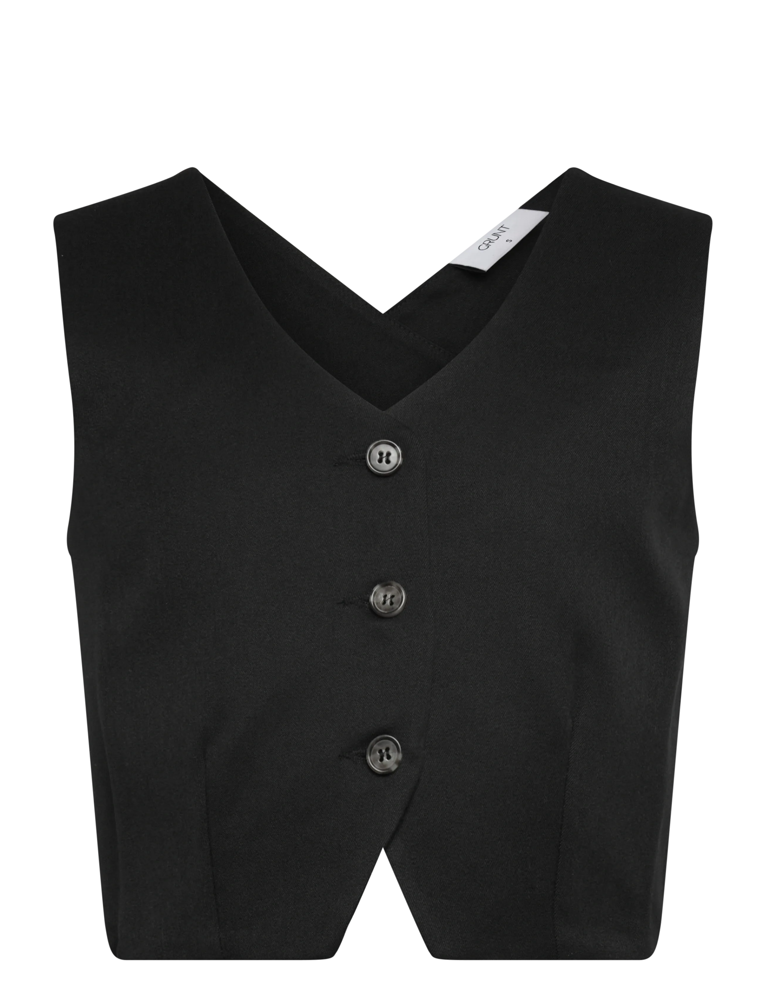 GRUNT Groial Weste Schwarz - L/14Y - Kinder