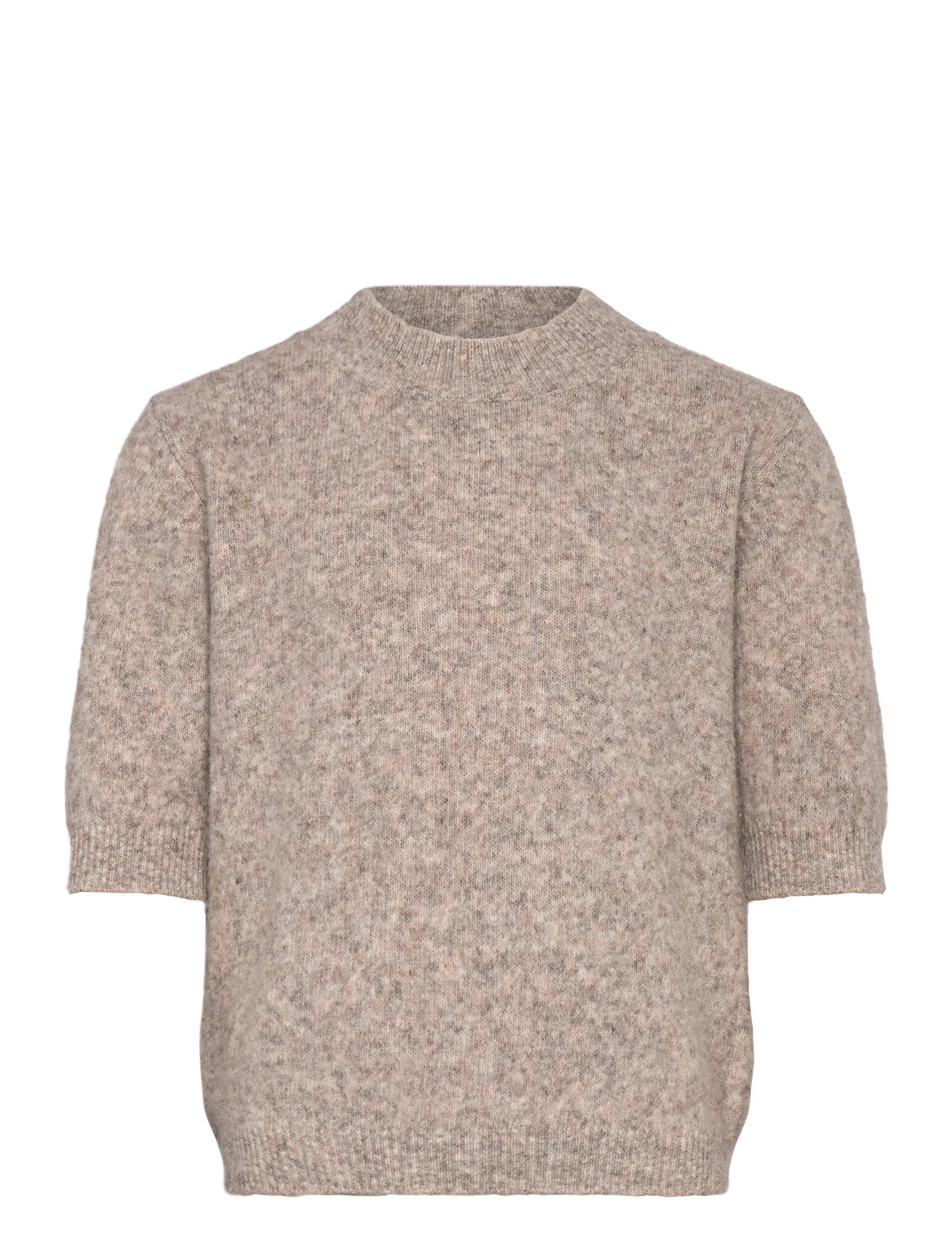 Grunt GRIsa SS Knit - Odzież - NATURE / grey