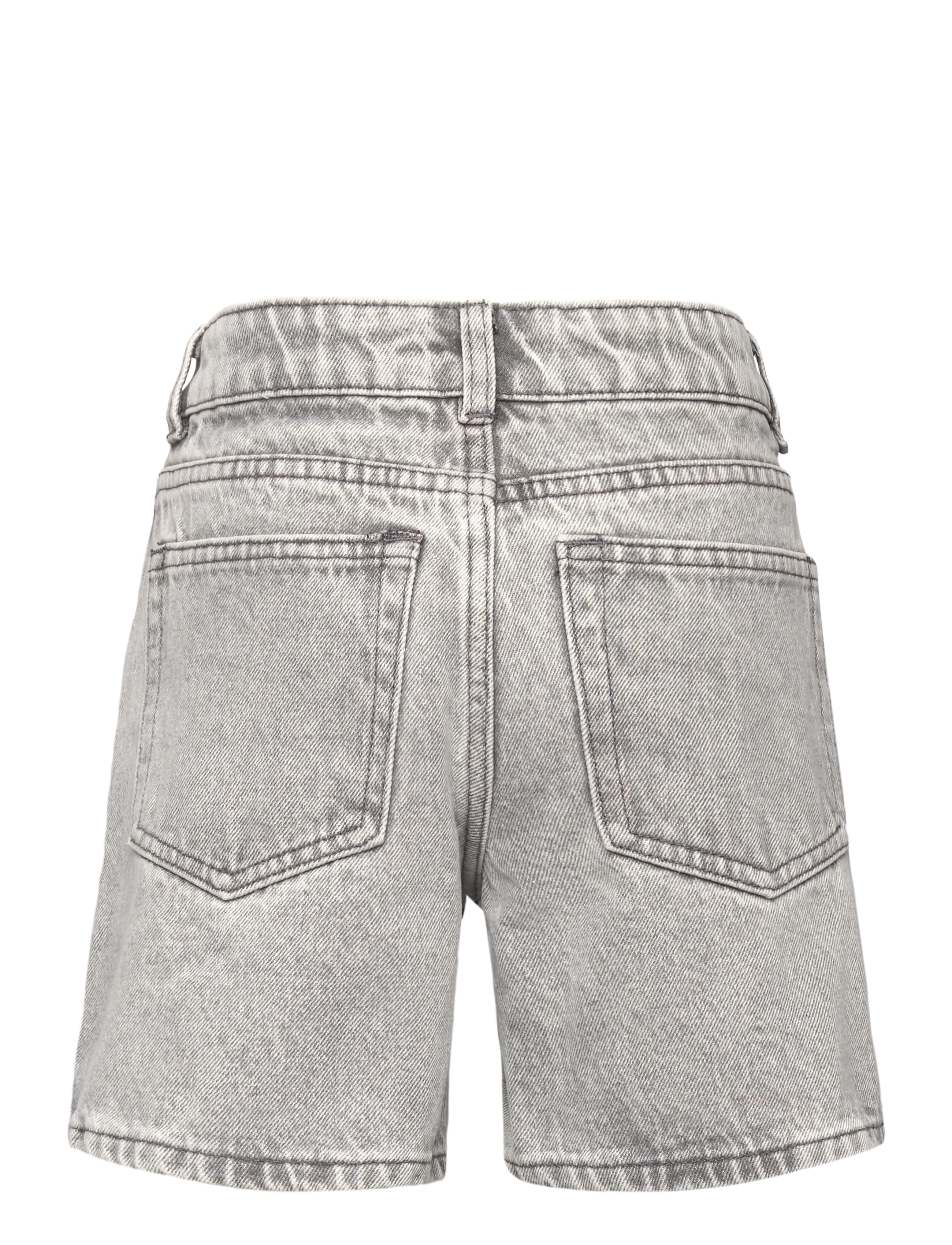 Grunt - GRGlori Mid-Rise Cement Shorts - denimshorts - grey - 1