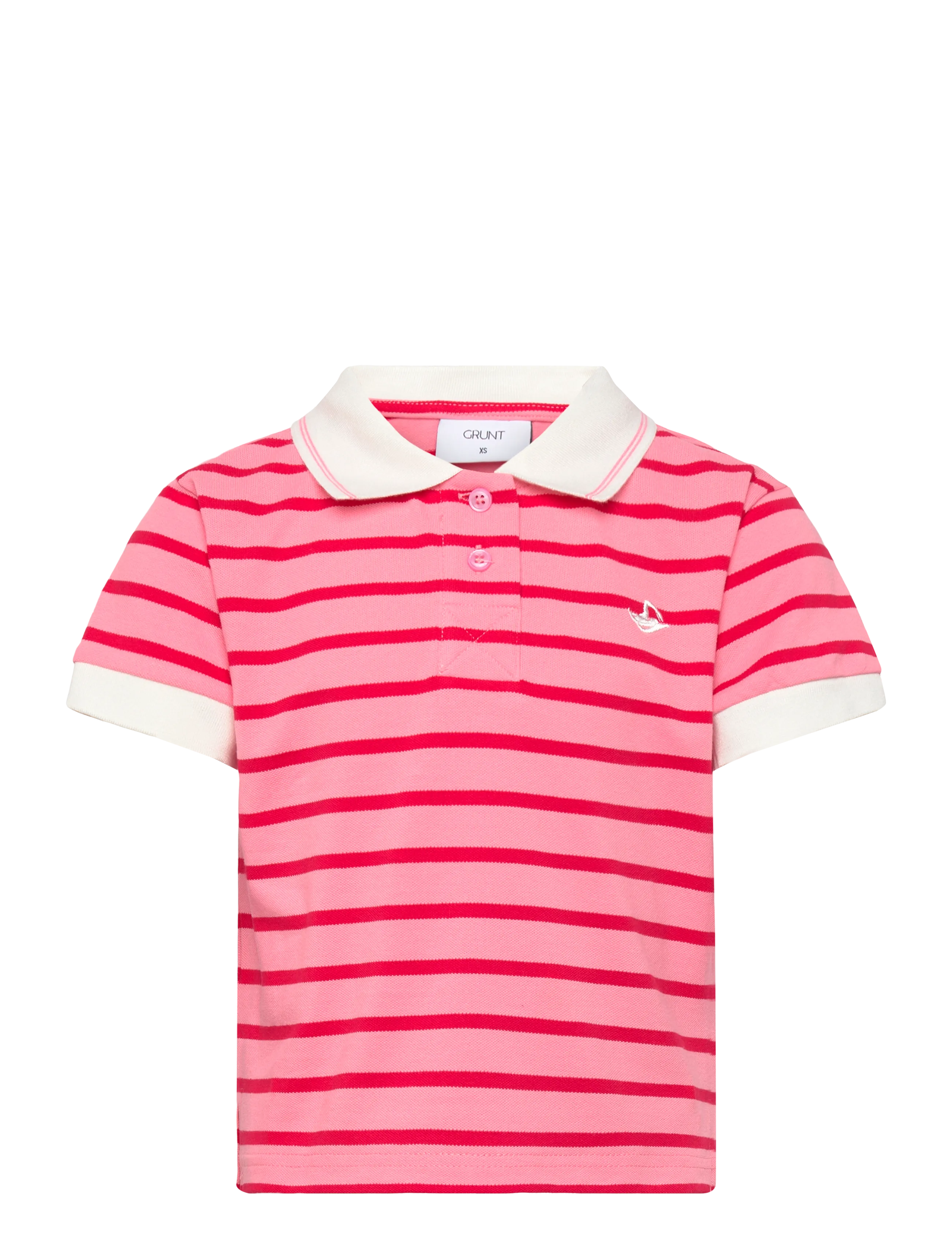 GRUNT Grstur Polo Tee Pink - M/12Y - Kinder