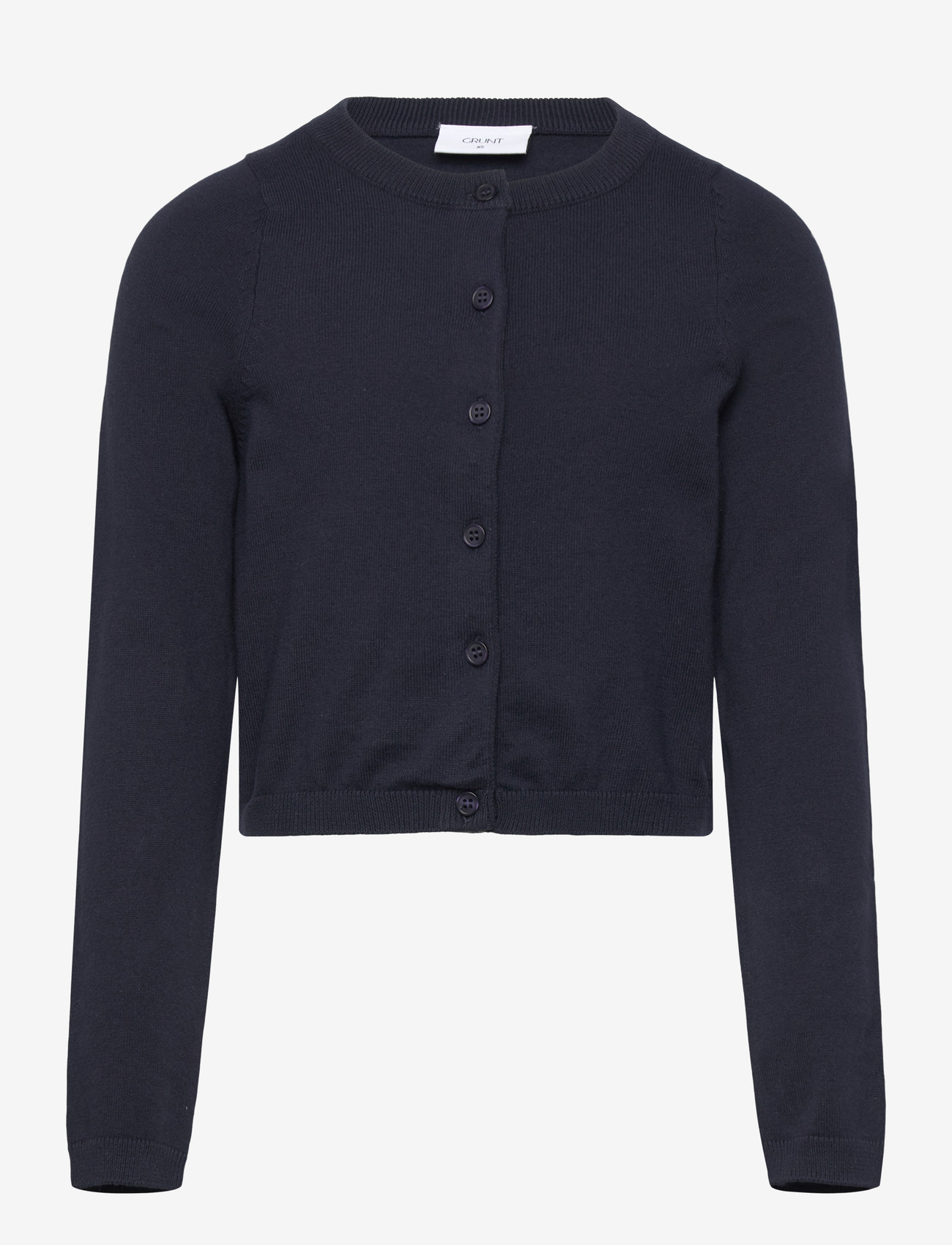 Grunt - GRLina LS Knit Cardigan - koftor - navy - 0