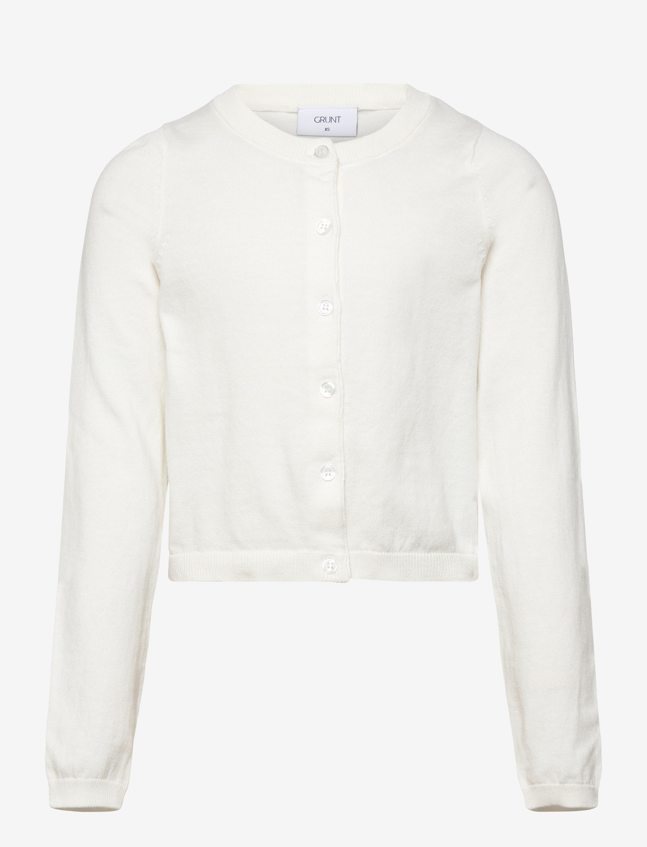 Grunt - GRLina LS Knit Cardigan - cardigans - off white - 0