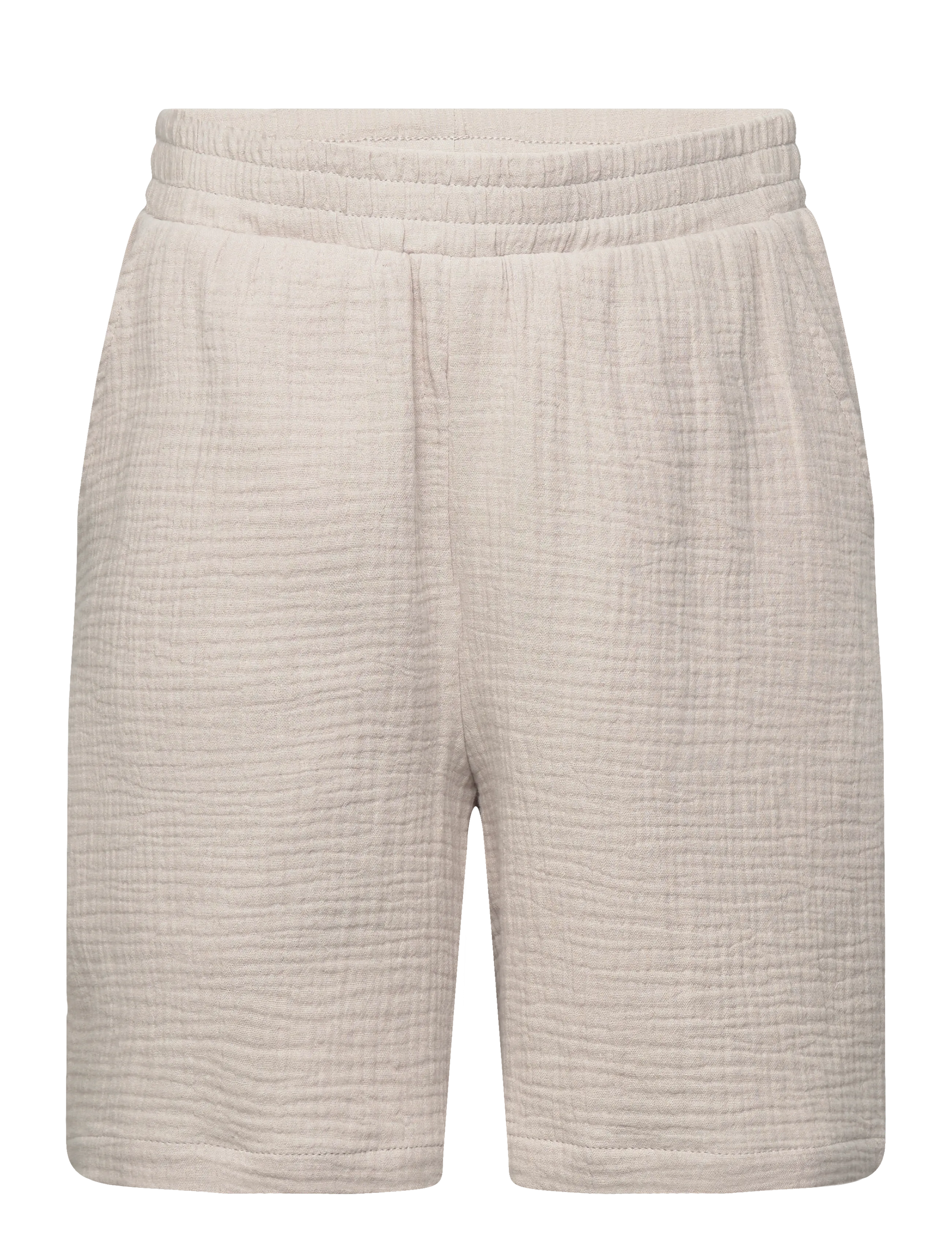 Grunt Grjan Gauze Shorts, Gaze Shorts, Cream, Str: M/12Y