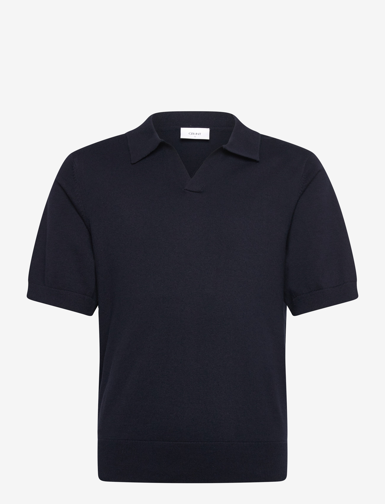 Grunt - GRBanthat SS Knit - kortærmede poloer - navy - 0