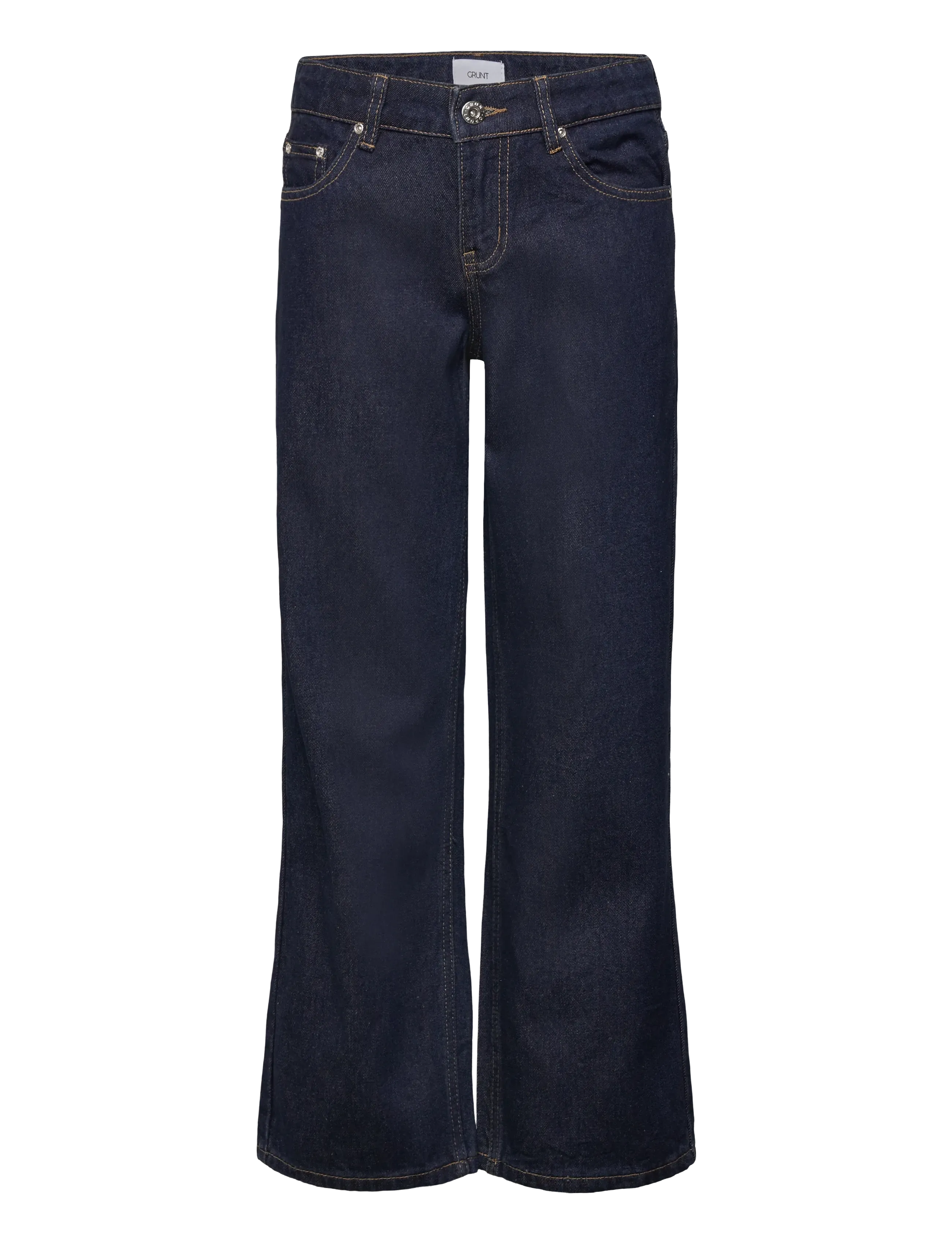 Grunt Grtenerife Low Waist Raw Blue, 27/14Y, Navy, Jeans > Bootcut-Jeans, Børn
