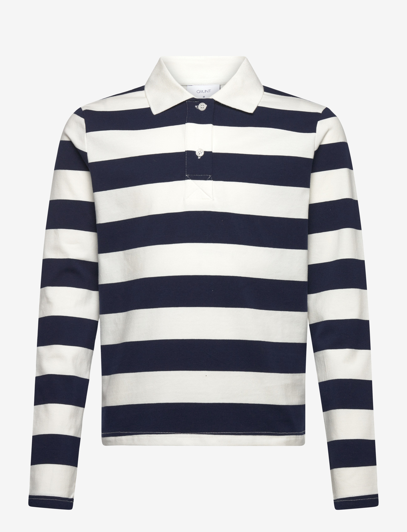 Grunt - GRAnte Stripe LS Polo Tee - kurzärmelig - dusty rose - 0