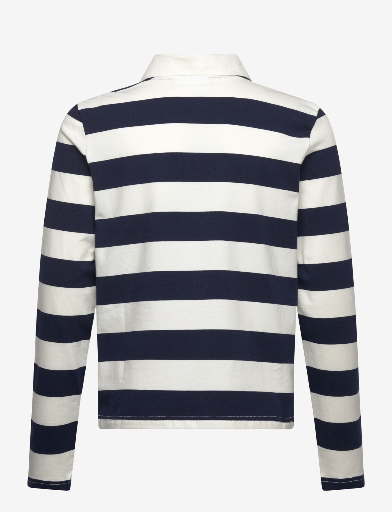 Grunt - GRAnte Stripe LS Polo Tee - kurzärmelig - dusty rose - 1