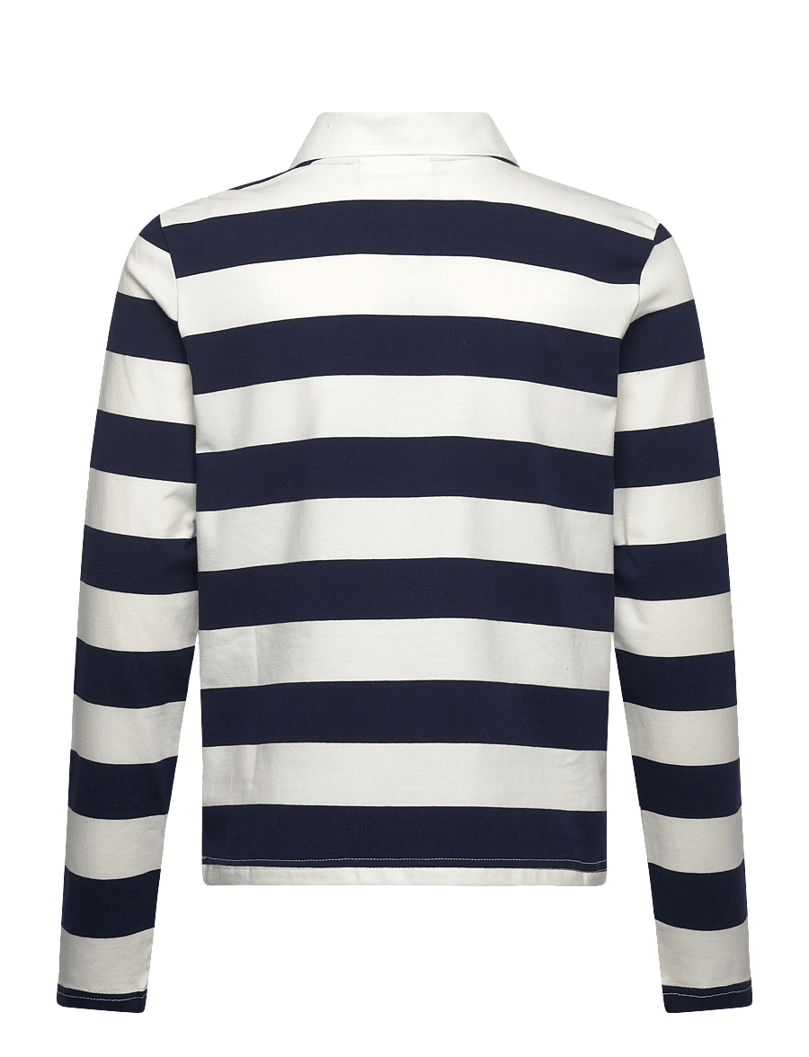 Grunt - GRAnte Stripe LS Polo Tee - lühikeste varrukatega polod - dusty rose - 1