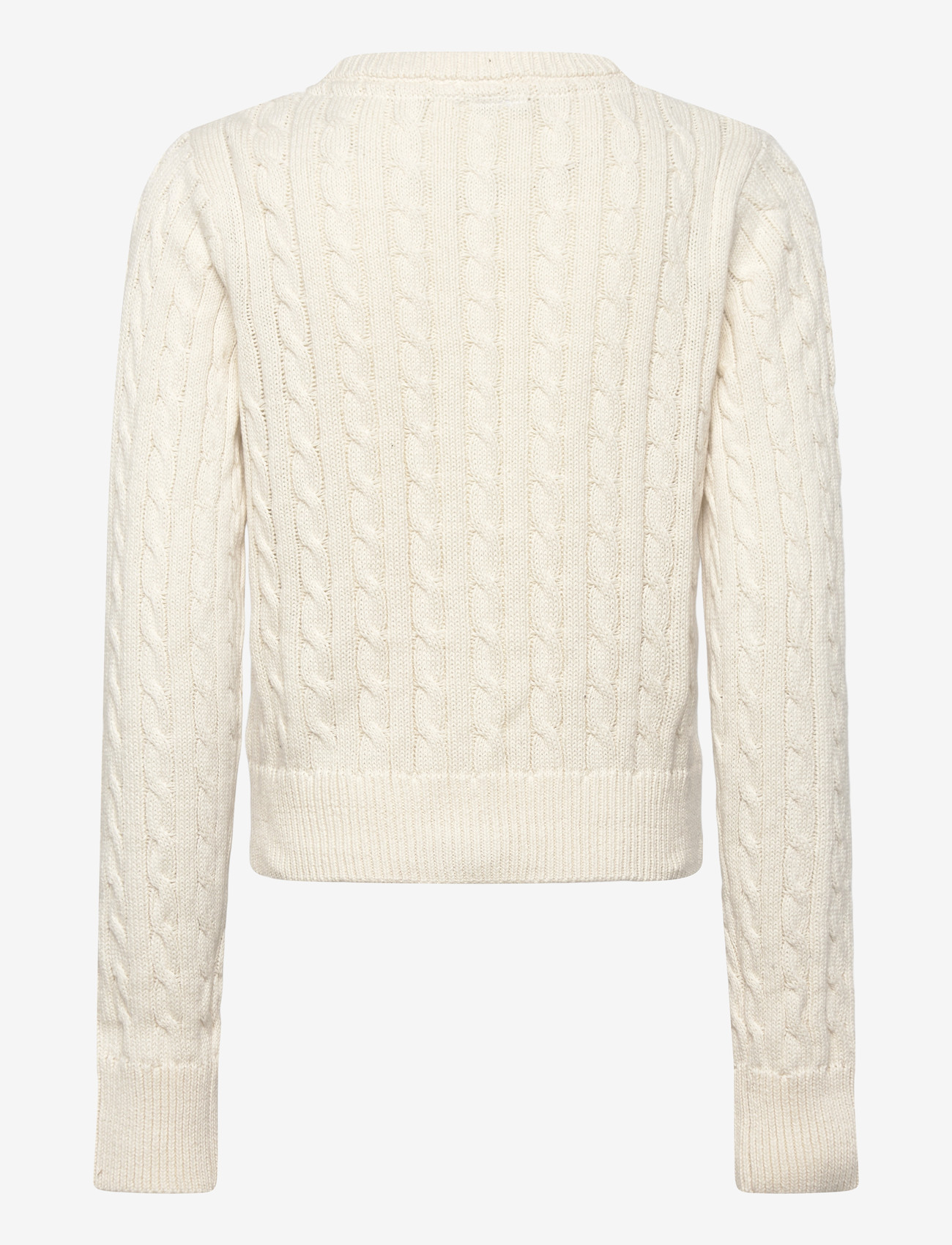 Grunt - GRLine Cable LS Knit Cardigan - koftor - off white - 1