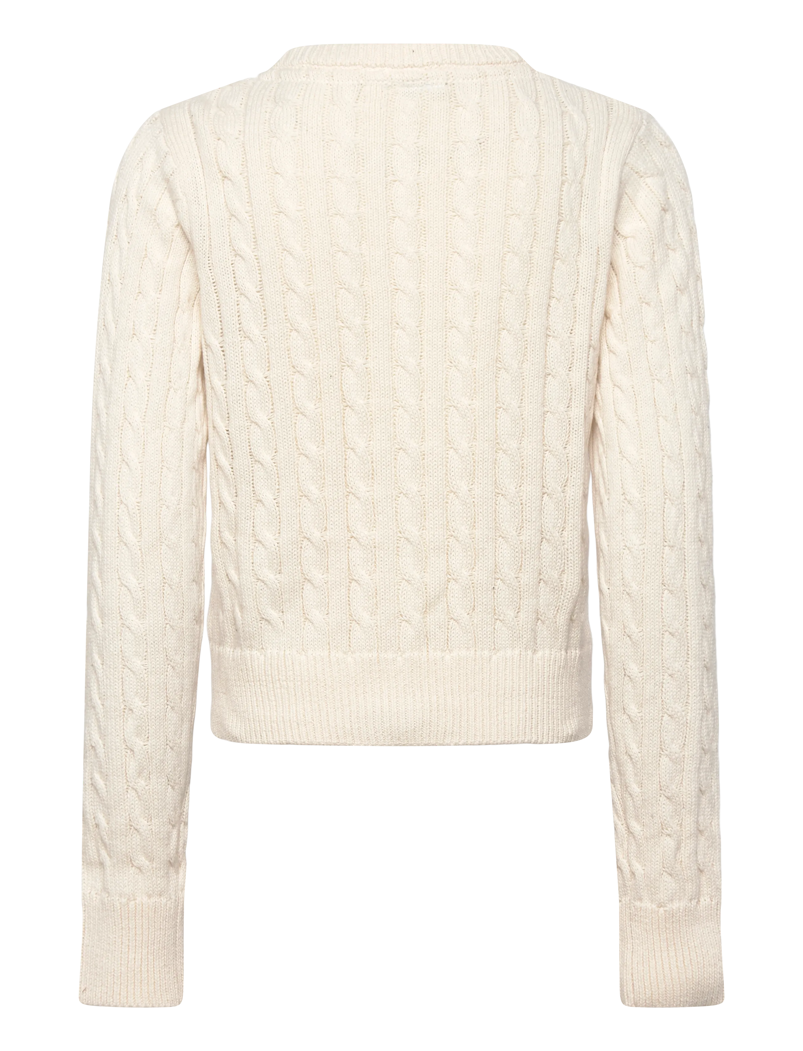 Grunt - GRLine Cable LS Knit Cardigan - cardigans - off white - 1