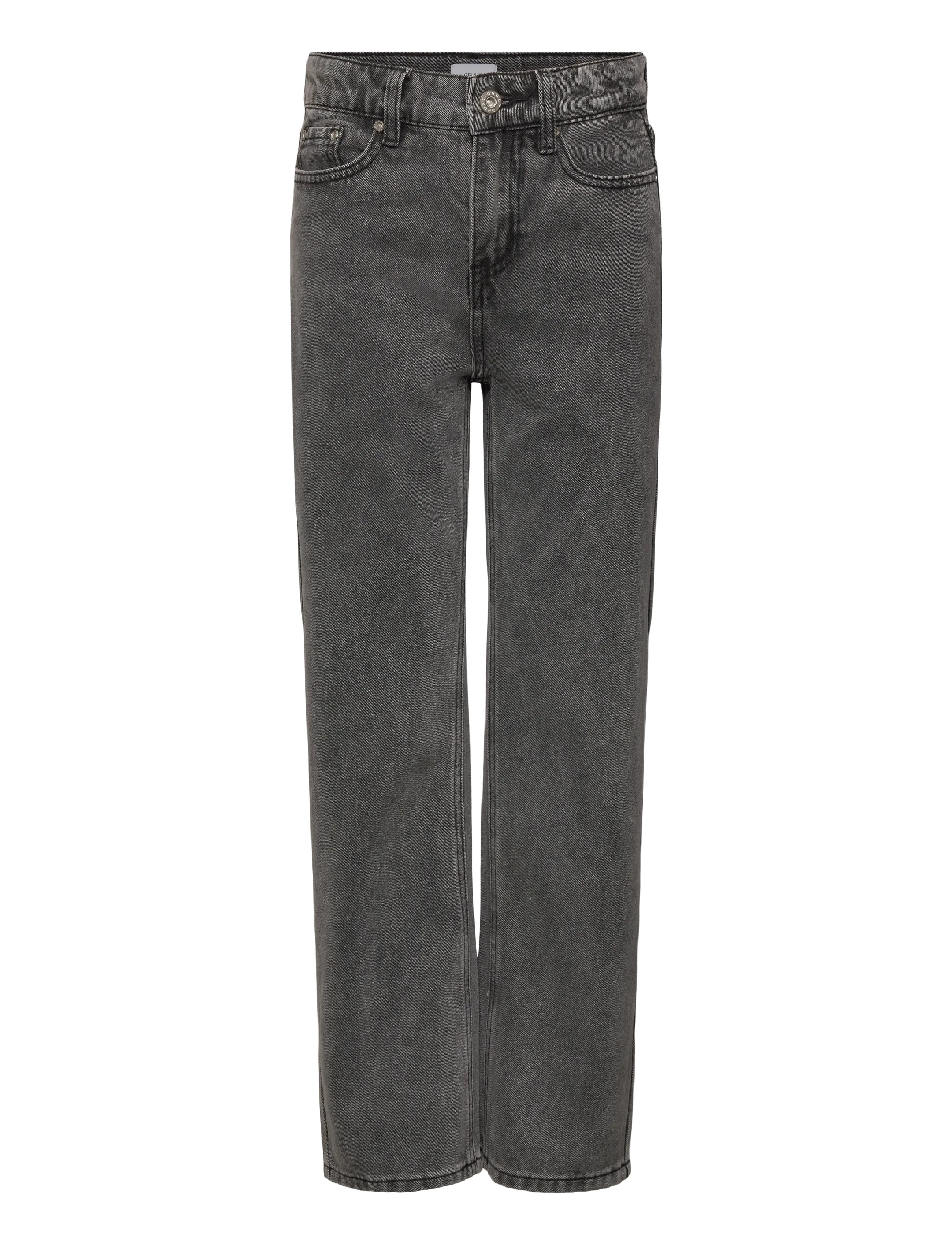 Grunt Grstreet Loose Straight D. Grey, 28/15Y, Jeans, Grau - Regular Kinder