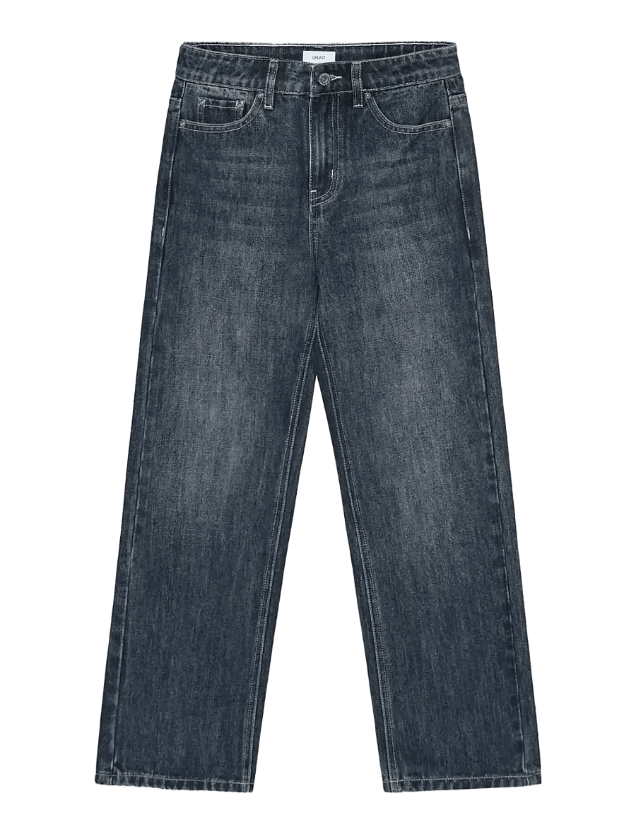 Grunt - GRStreet Loose Straight Dirty W - loose jeans - blue - 0