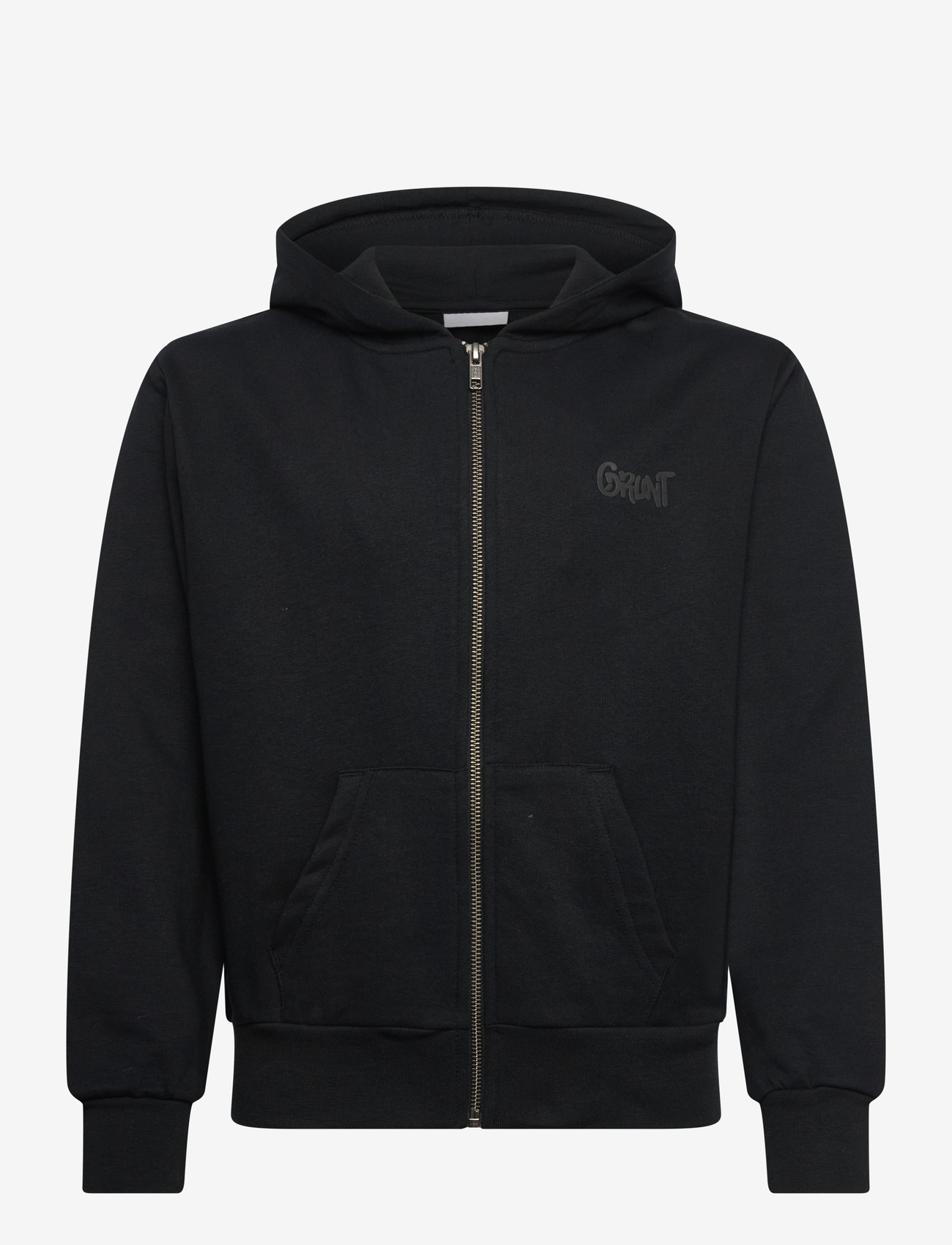 Grunt - GRTrito Zip Sweat - kapuutsiga dressipluusid - black - 0
