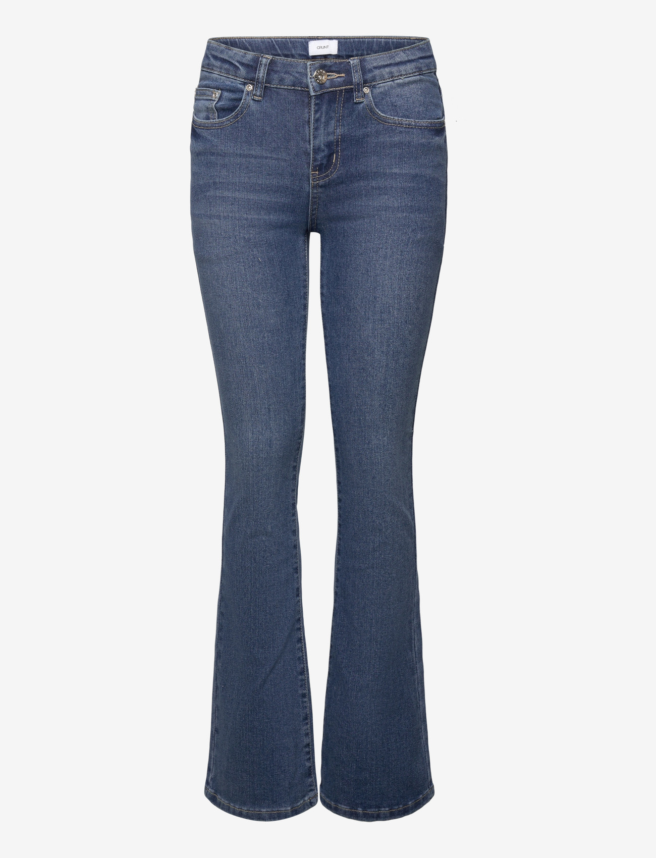 Grunt - GRAlabama Stitch Low Flare Blue - bootcut jeans - blue - 0