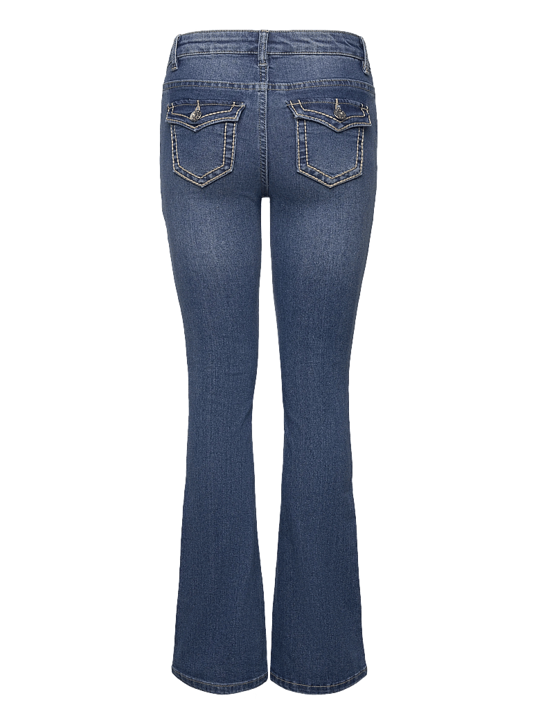 Grunt - GRAlabama Stitch Low Flare Blue - bootcut jeans - blue - 1