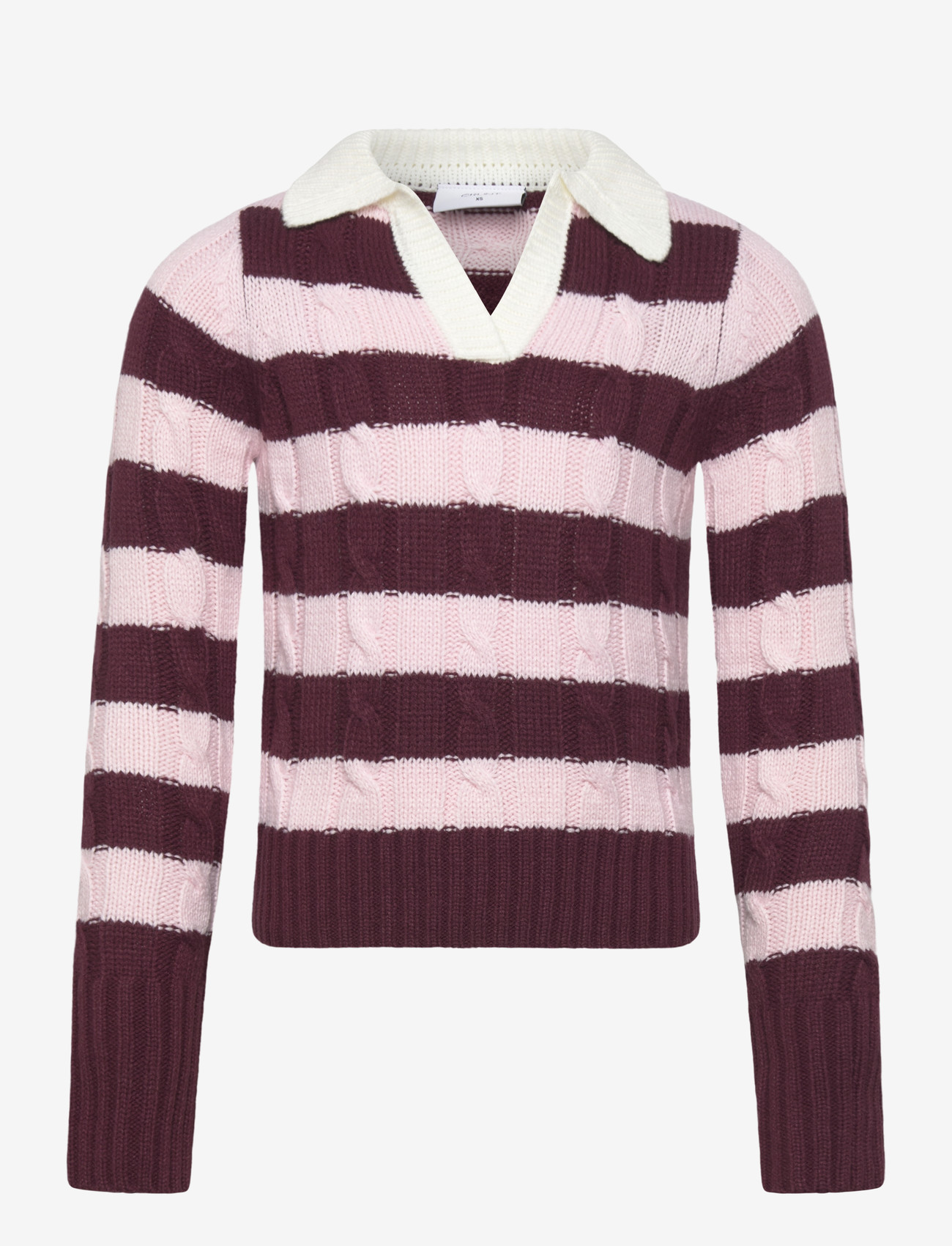 Grunt - GRBertage LS Stripe Knit - džemprid - dusty rose - 0