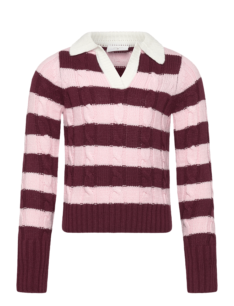 Grunt - GRBertage LS Stripe Knit - swetry - dusty rose - 0