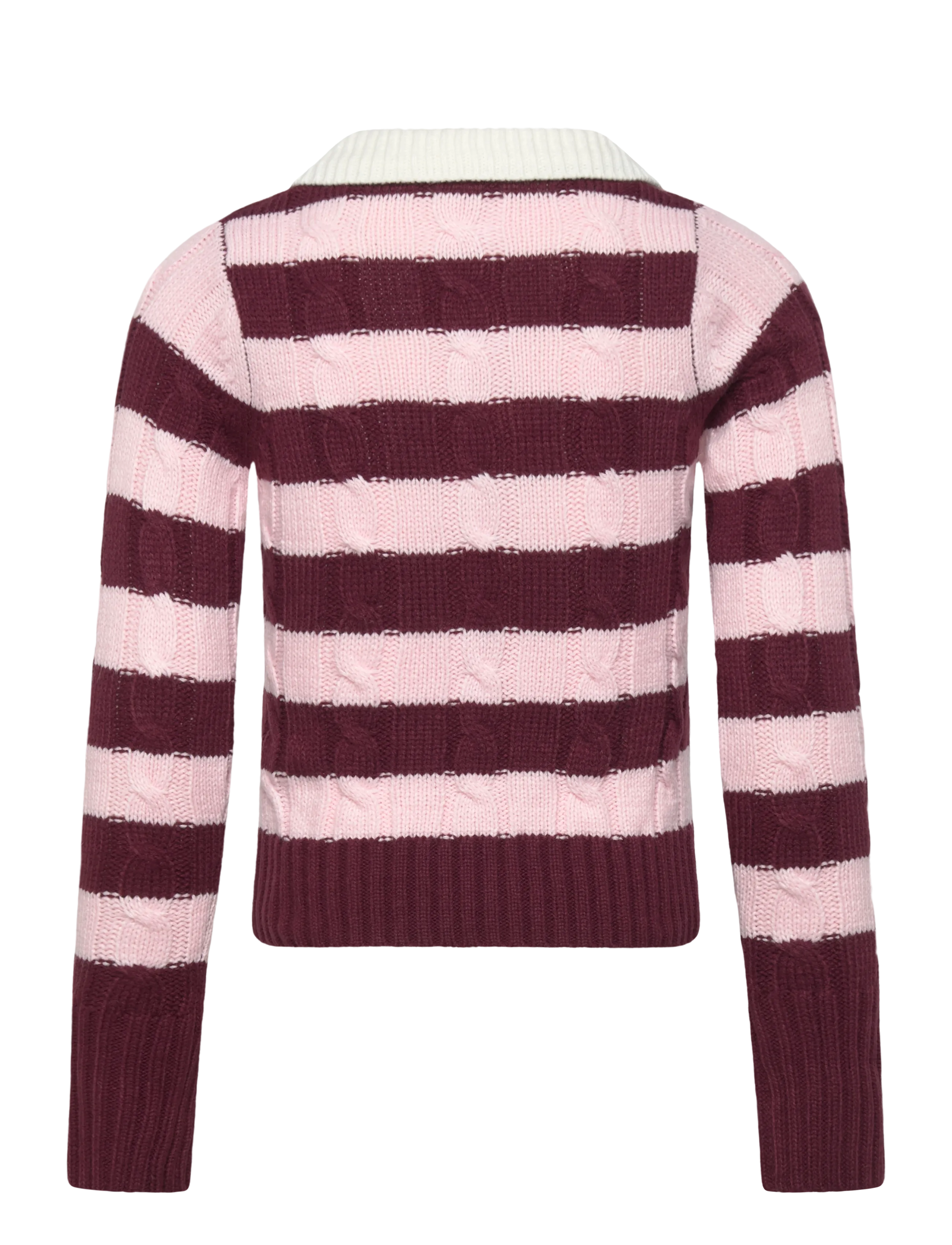 Grunt - GRBertage LS Stripe Knit - pullover - dusty rose - 1