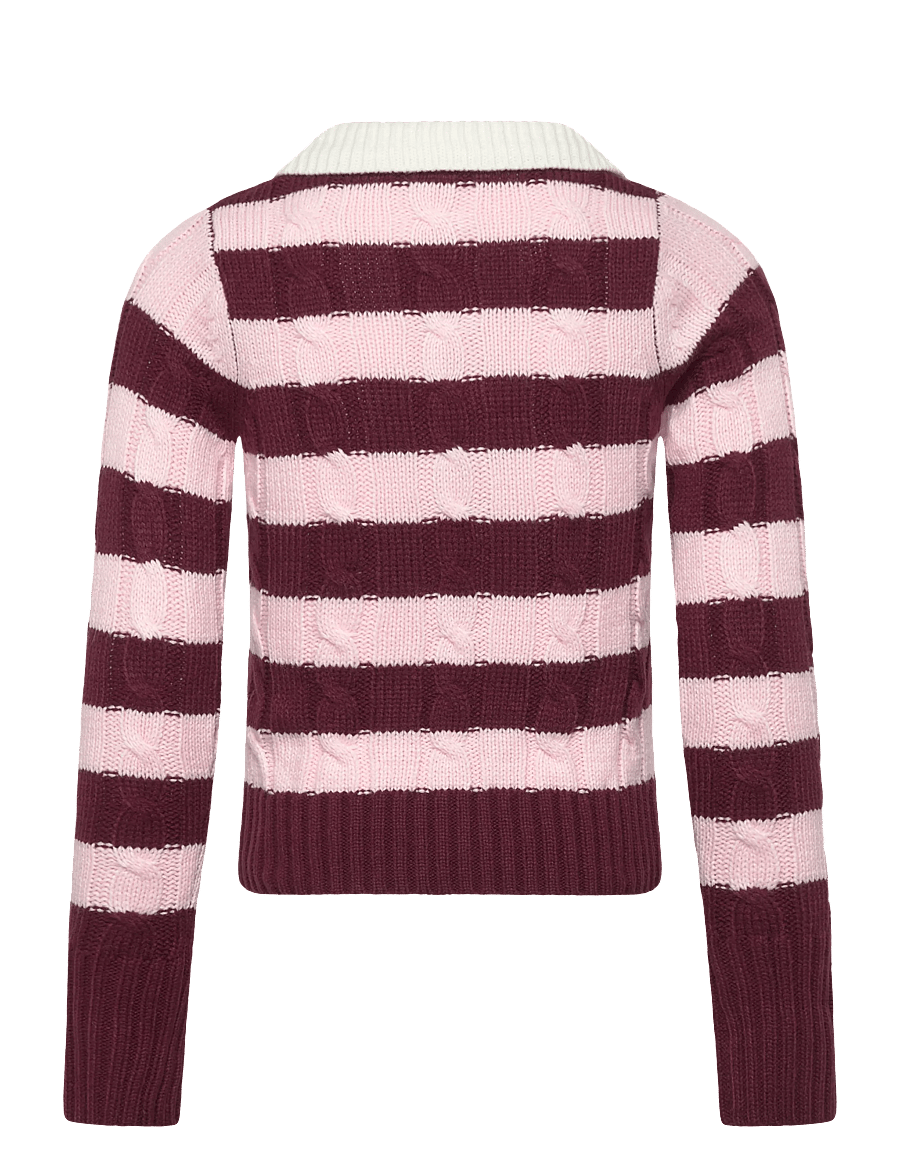 Grunt - GRBertage LS Stripe Knit - swetry - dusty rose - 1